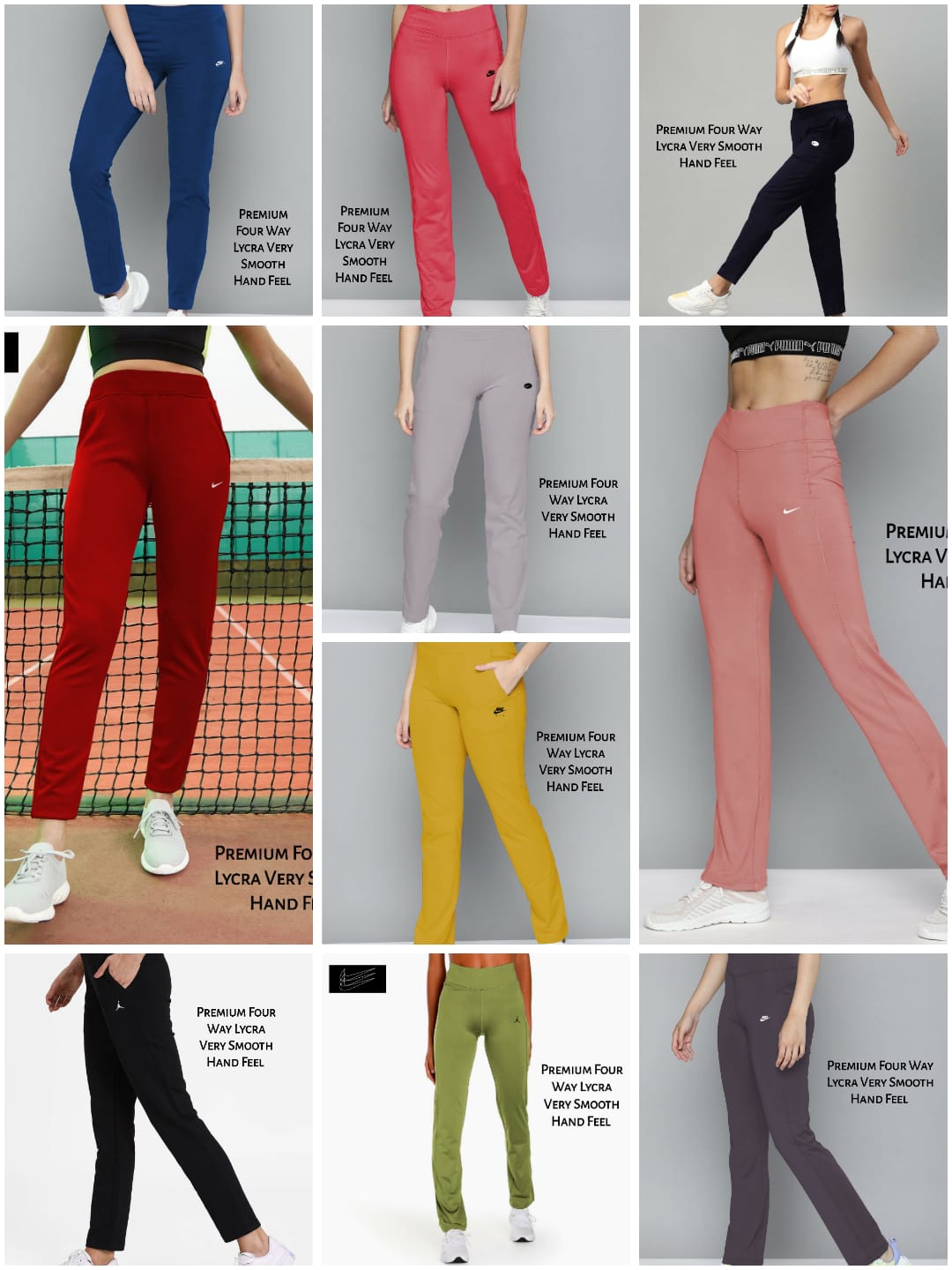 WOMEN FORWAY LAYCRA DRI FIT TRACK PANT -86 PCS