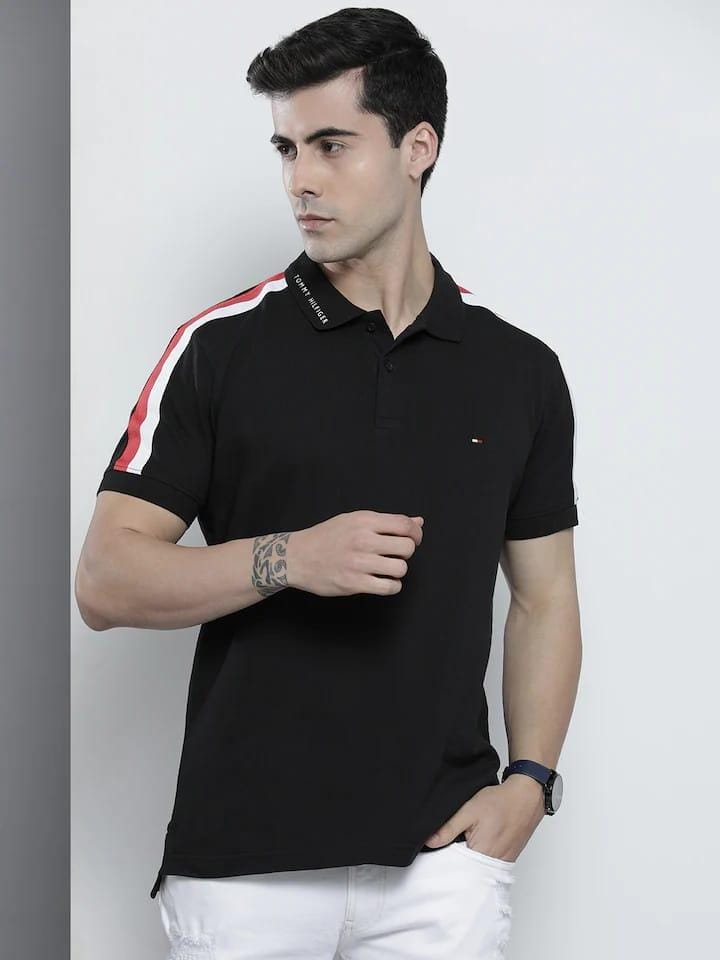 TOMMY POLO NACK TSHIRT-55PCS