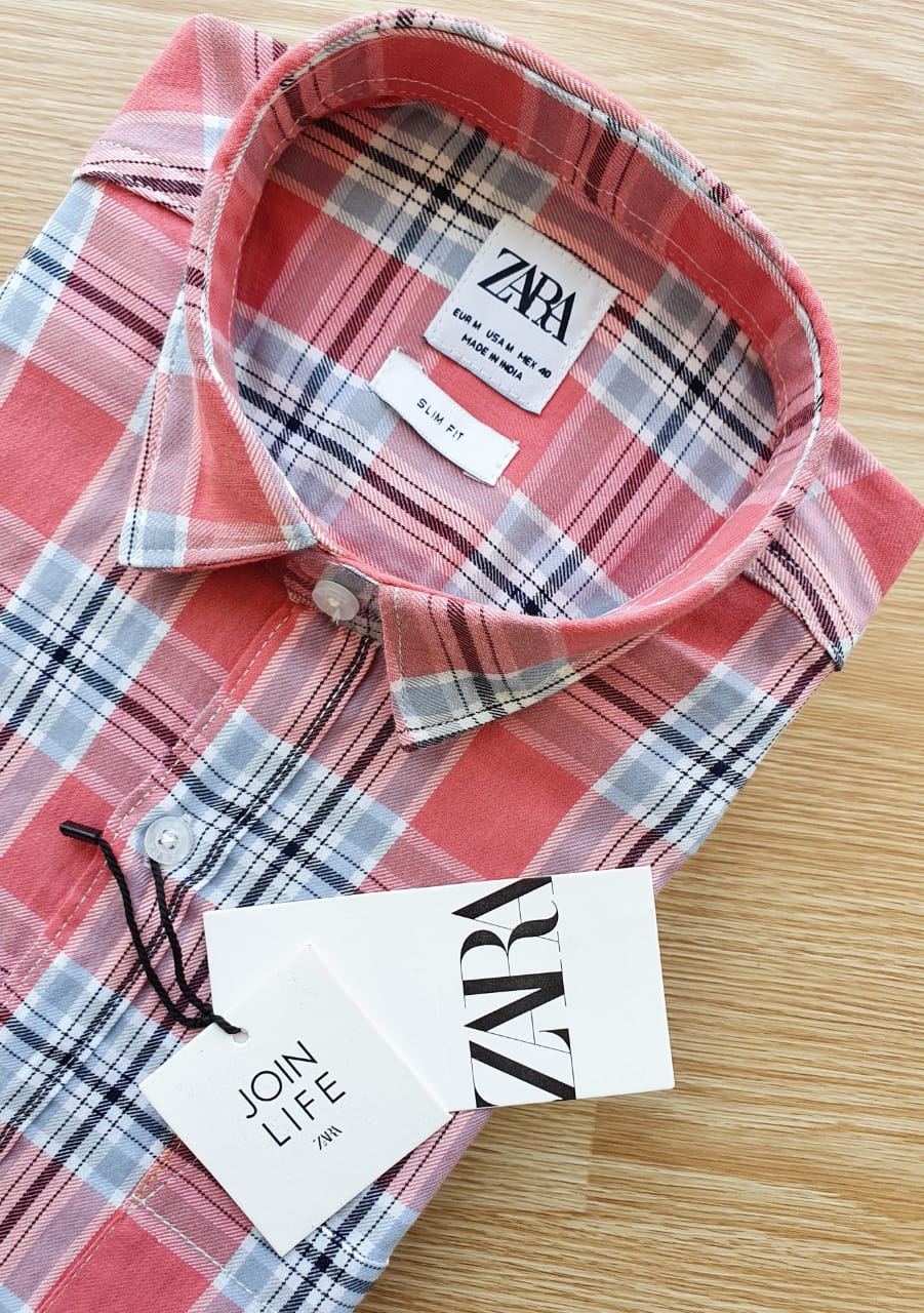 ZARA PRIMIUM CHECKS SHIRT-52PCS