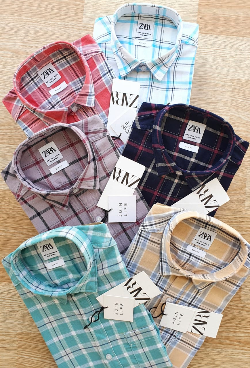 ZARA PRIMIUM CHECKS SHIRT-52PCS