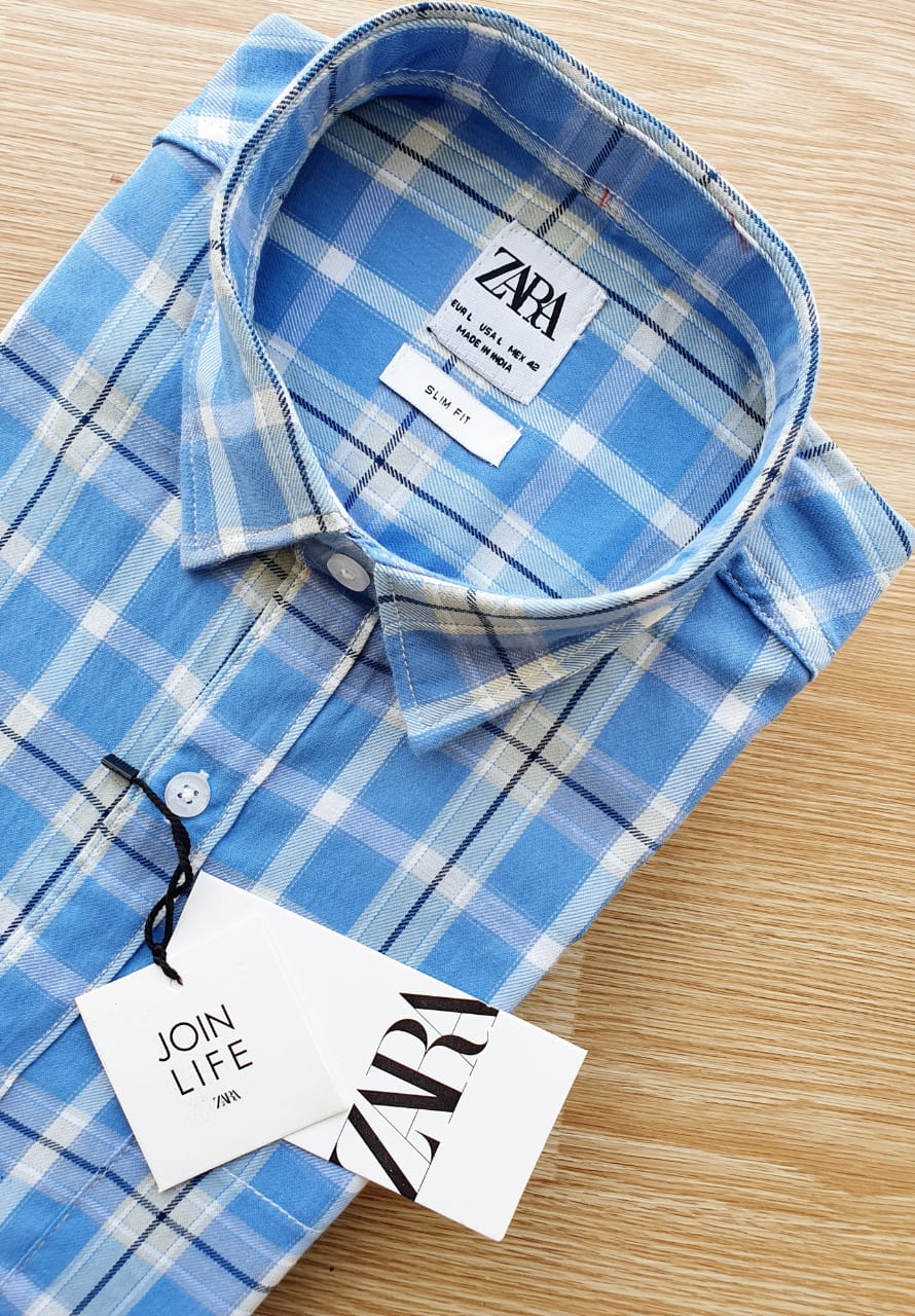 ZARA PRIMIUM CHECKS SHIRT-52PCS