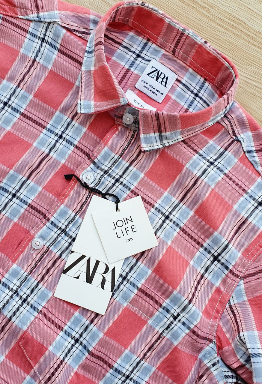 ZARA PRIMIUM CHECKS SHIRT-52PCS