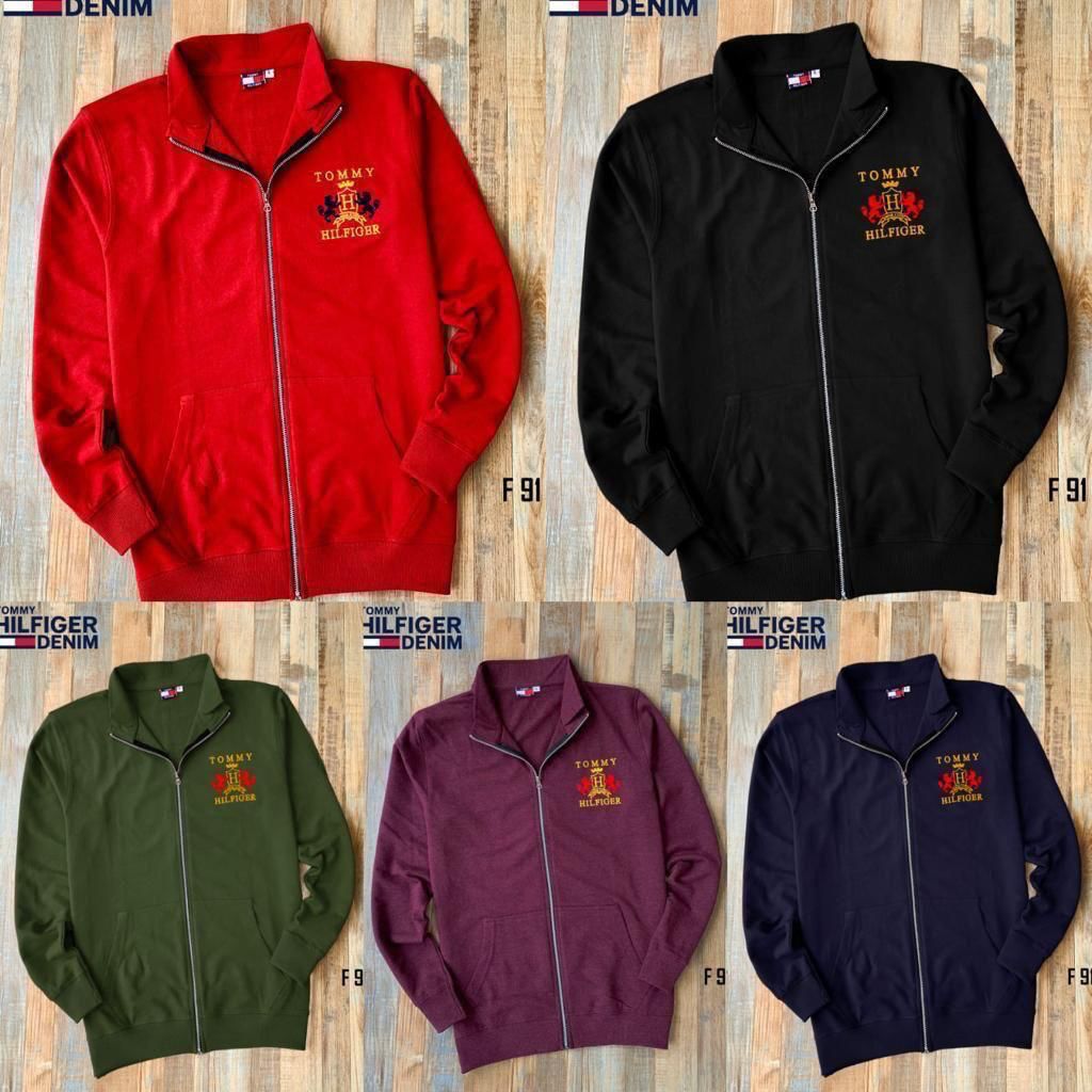 TOMMY HILFIGER SWEATSHIRT WITH ZIP -60PCS