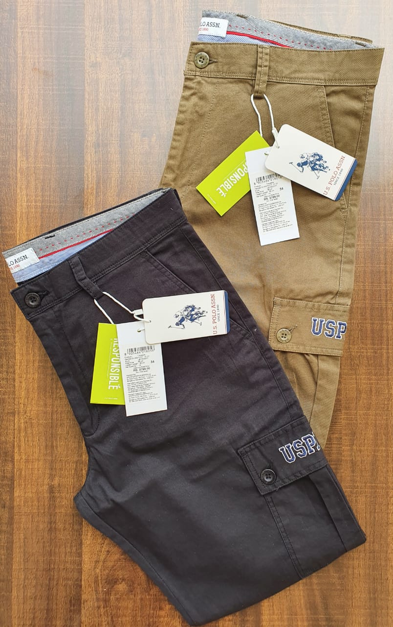 U.S.POLO PRIMIUM 6 POCKET CARGO PANT PANT -66PCS