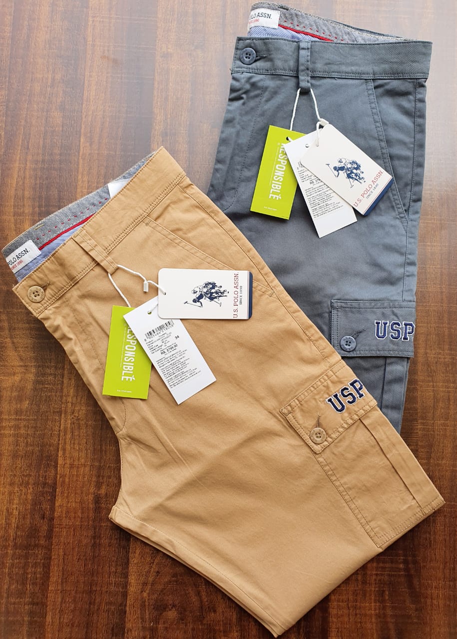 U.S.POLO PRIMIUM 6 POCKET CARGO PANT PANT -66PCS