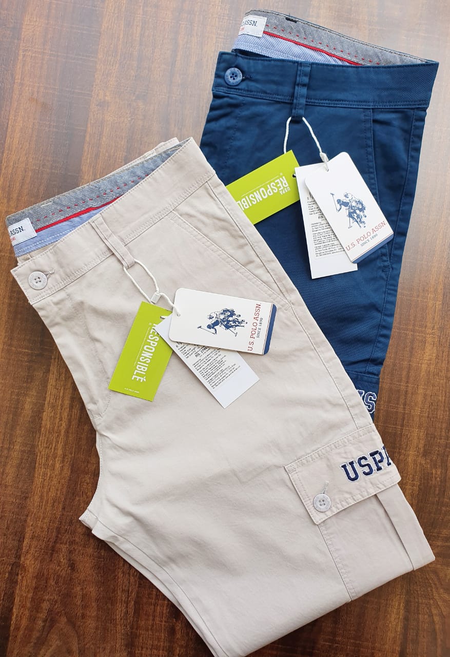 U.S.POLO PRIMIUM 6 POCKET CARGO PANT PANT -66PCS