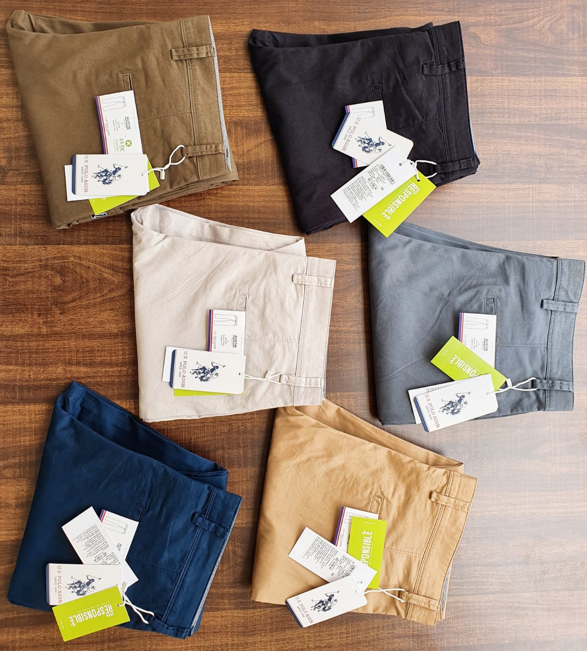 U.S.POLO PRIMIUM 6 POCKET CARGO PANT PANT -66PCS