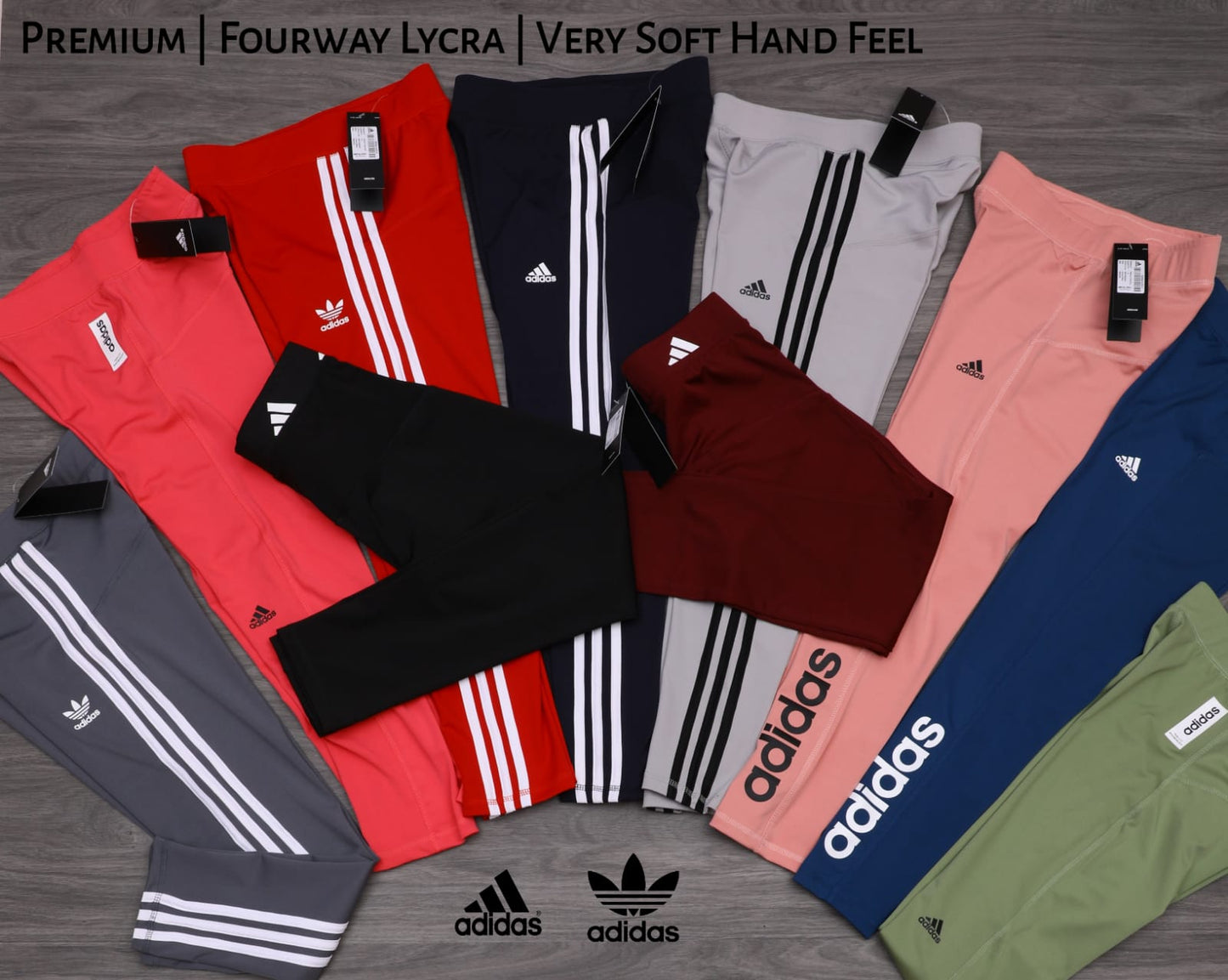 WOMEN'S ADIDAS FOURWAY LAYCRA DRI FIT TRACKPANT-92 PCS SET