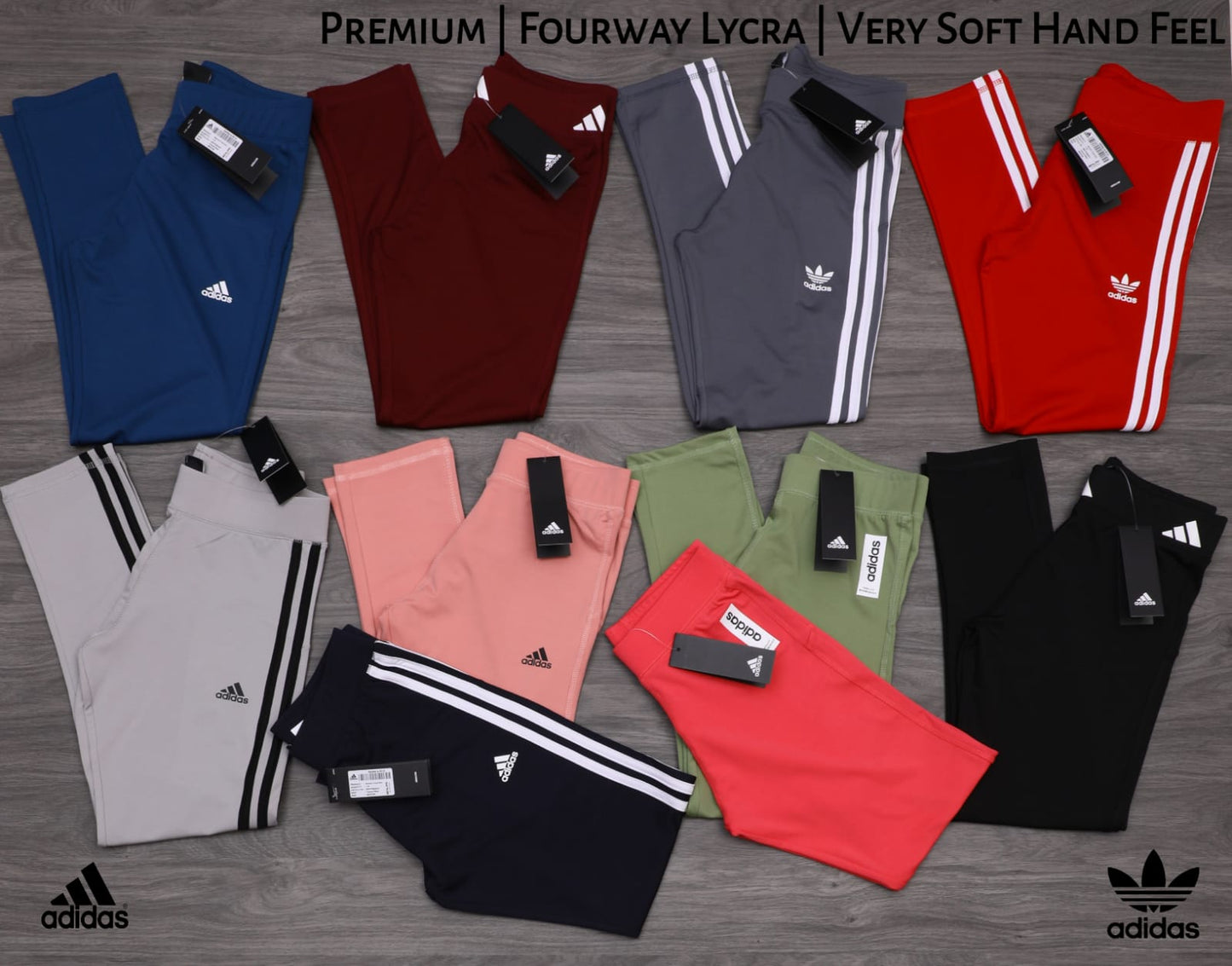 WOMEN'S ADIDAS FOURWAY LAYCRA DRI FIT TRACKPANT-92 PCS SET