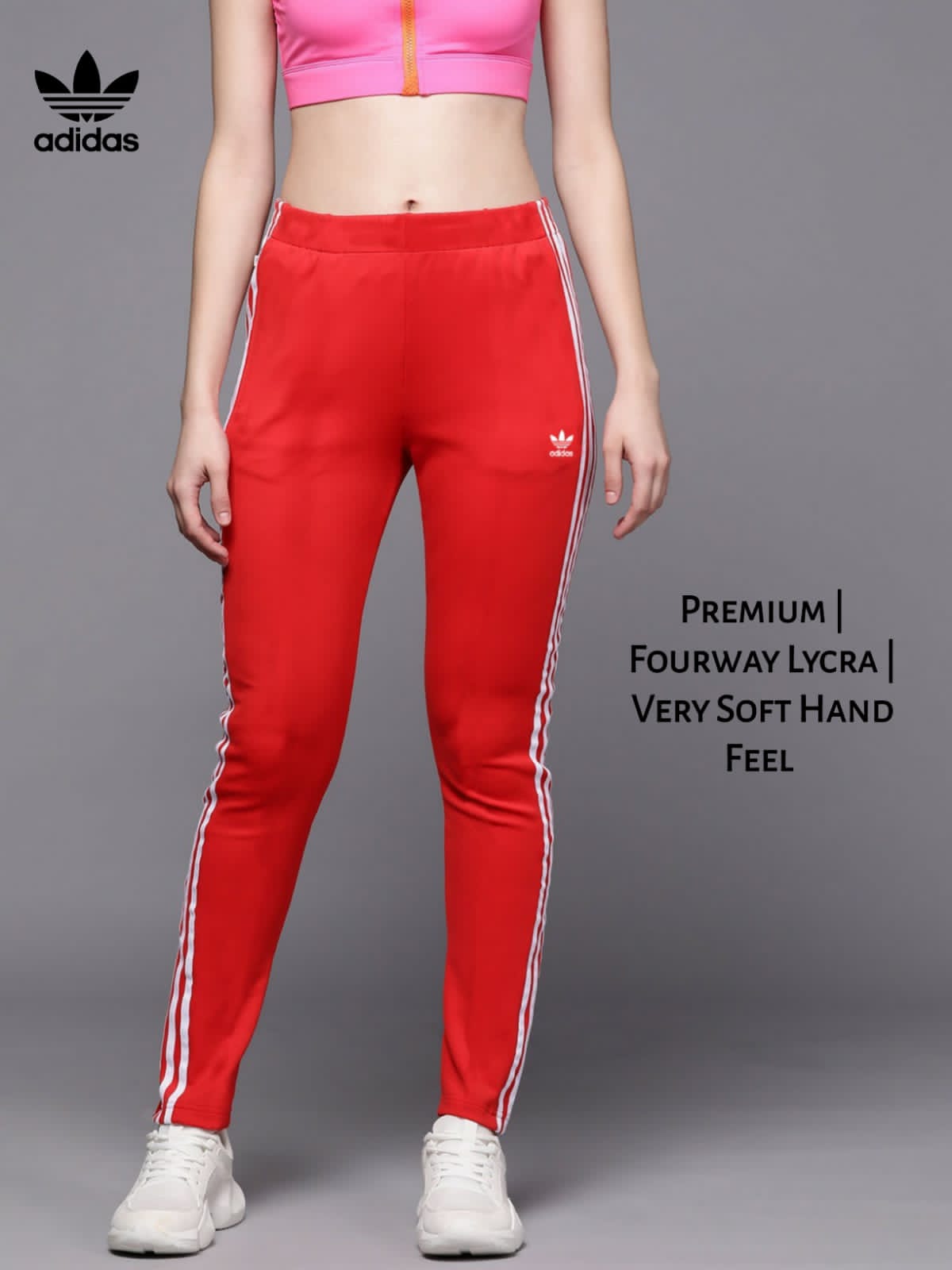 WOMEN'S ADIDAS FOURWAY LAYCRA DRI FIT TRACKPANT-92 PCS SET