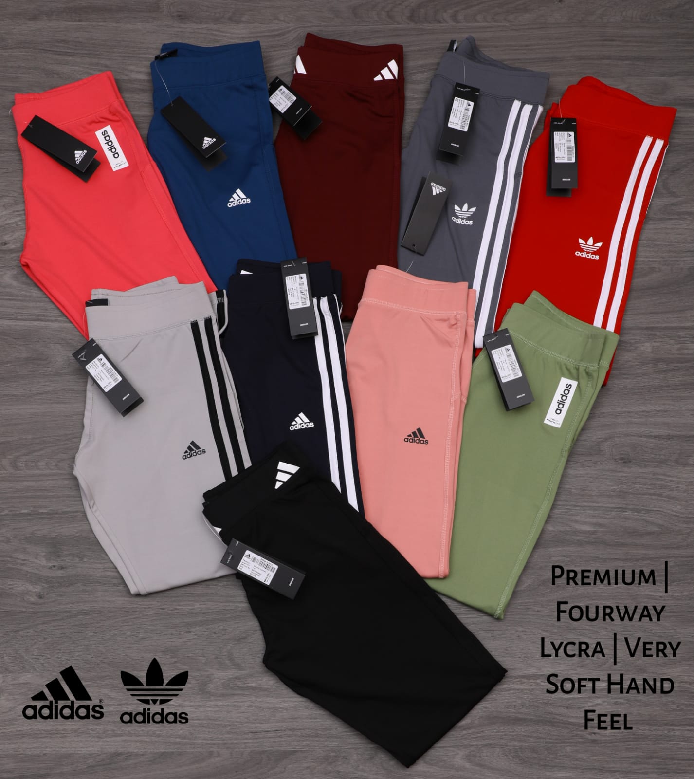 WOMEN'S ADIDAS FOURWAY LAYCRA DRI FIT TRACKPANT-92 PCS SET