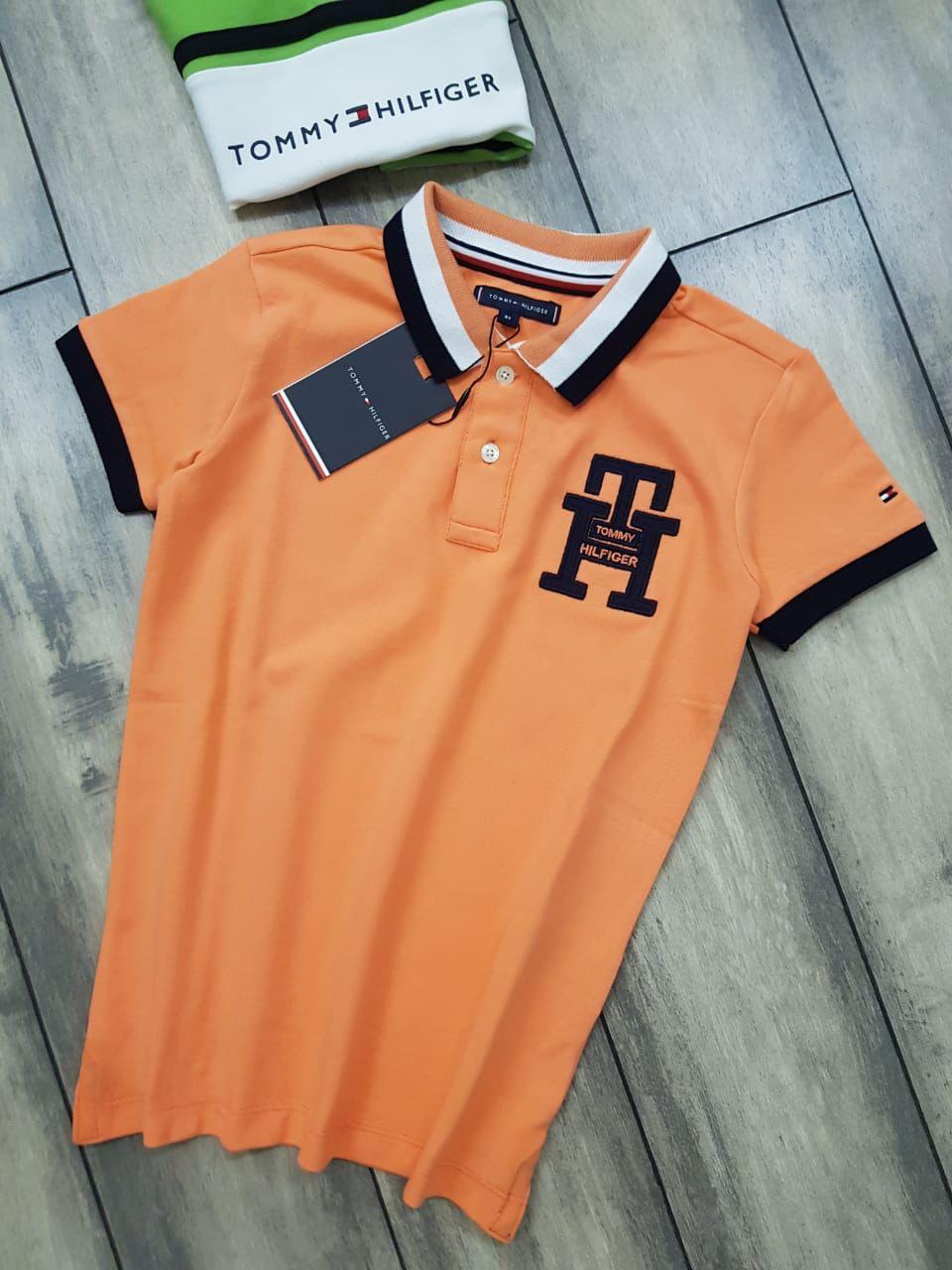 BOYS TOMMY HILFIGURE POLO NACK TSHIRT-61PCS
