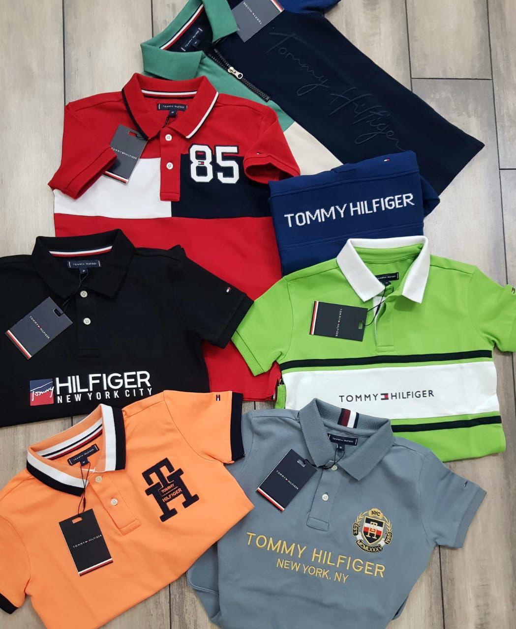 BOYS TOMMY HILFIGURE POLO NACK TSHIRT-61PCS
