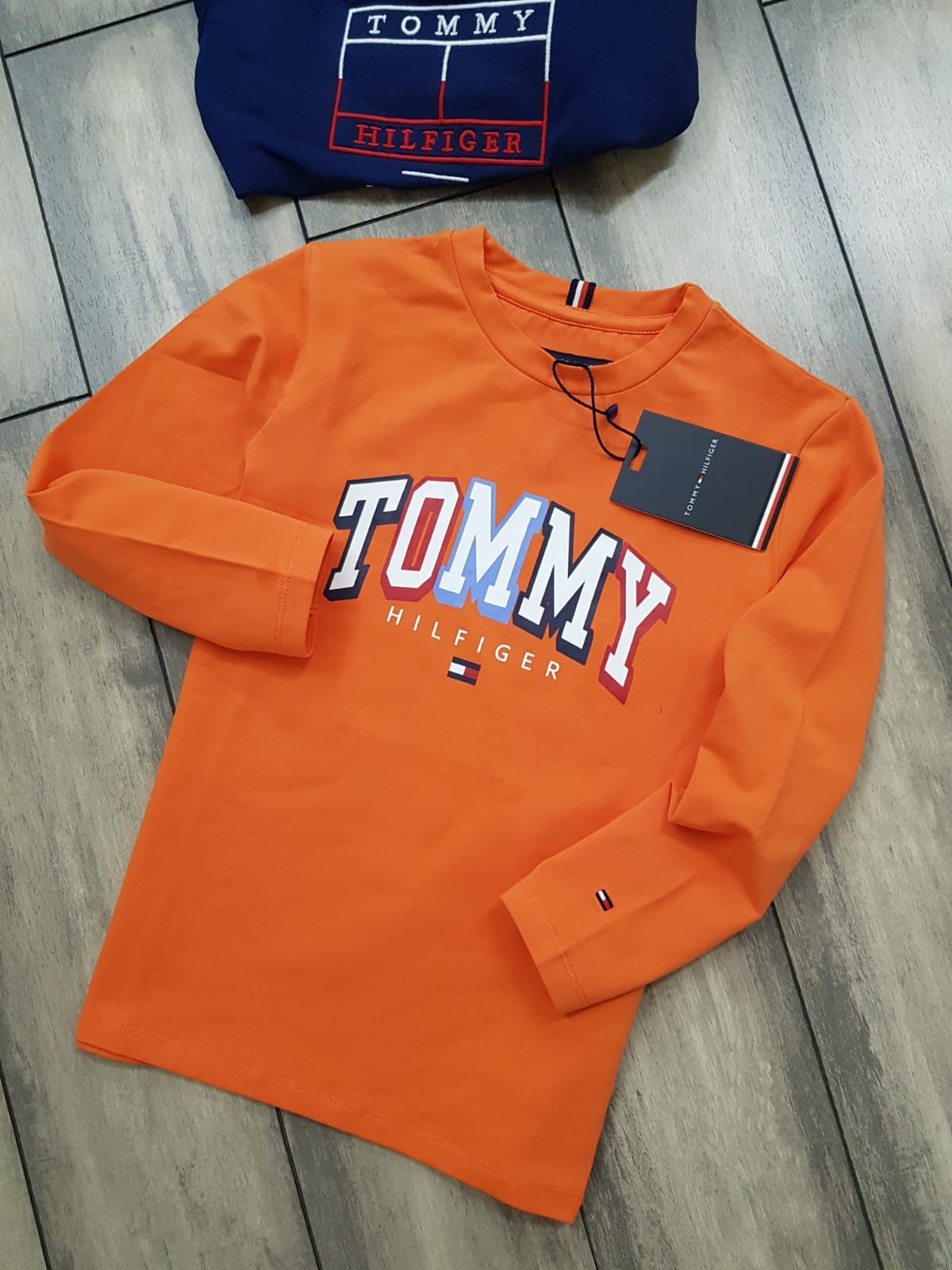KID TOMMY HILFIGURE LAYCRA POLO FULL SLEEVE-78PCS