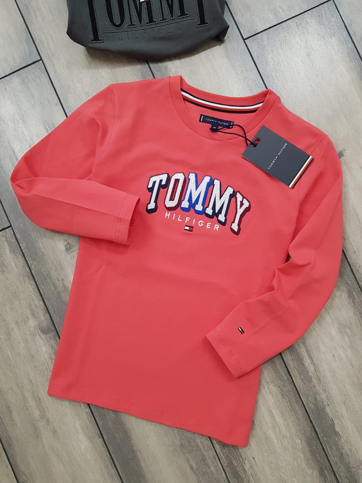 KID TOMMY HILFIGURE LAYCRA POLO FULL SLEEVE-78PCS