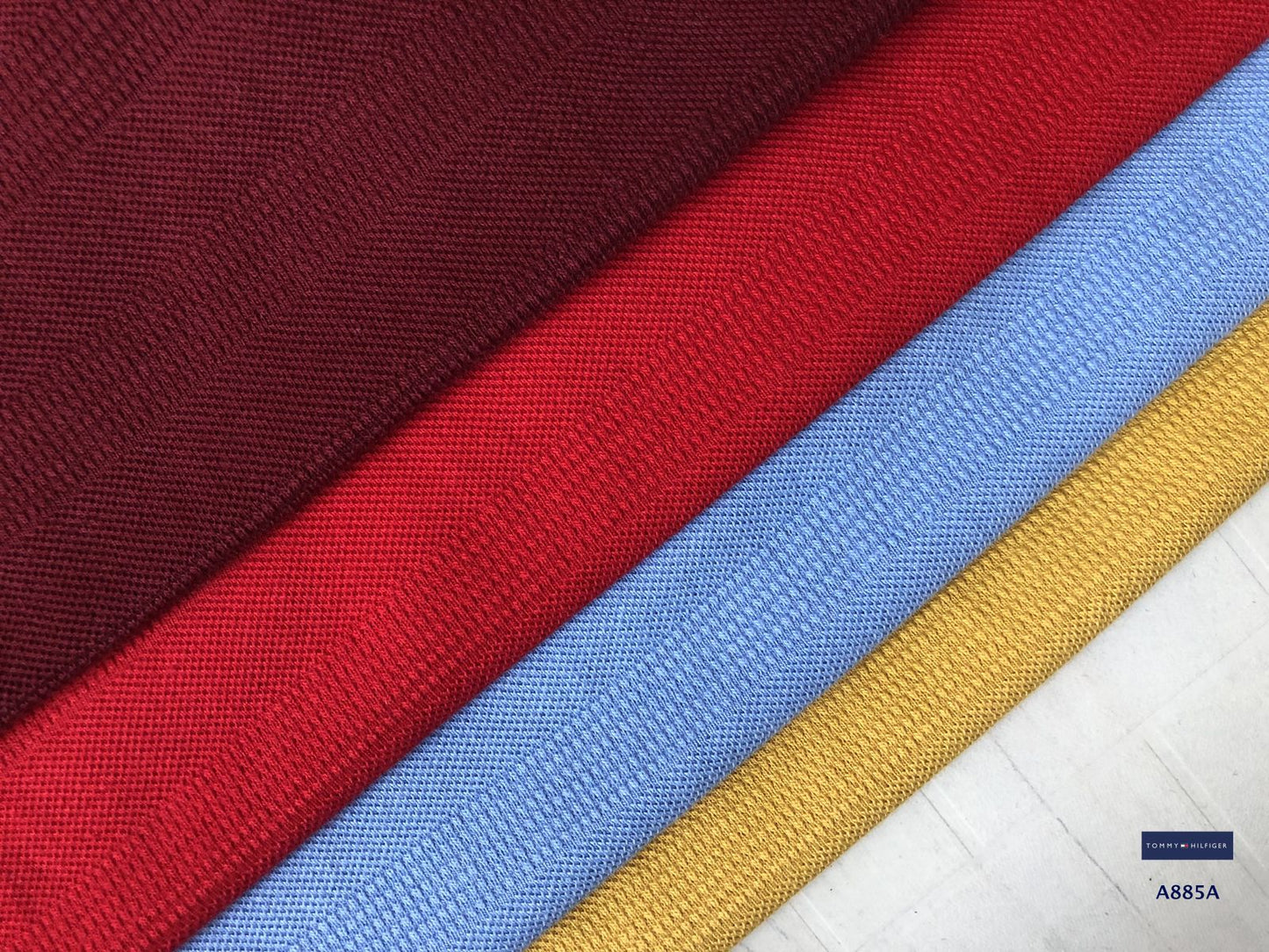 TOMMY HILFIGURE POLO NACK TSHIRT PRIMIUM JACQUARD-63 PCS