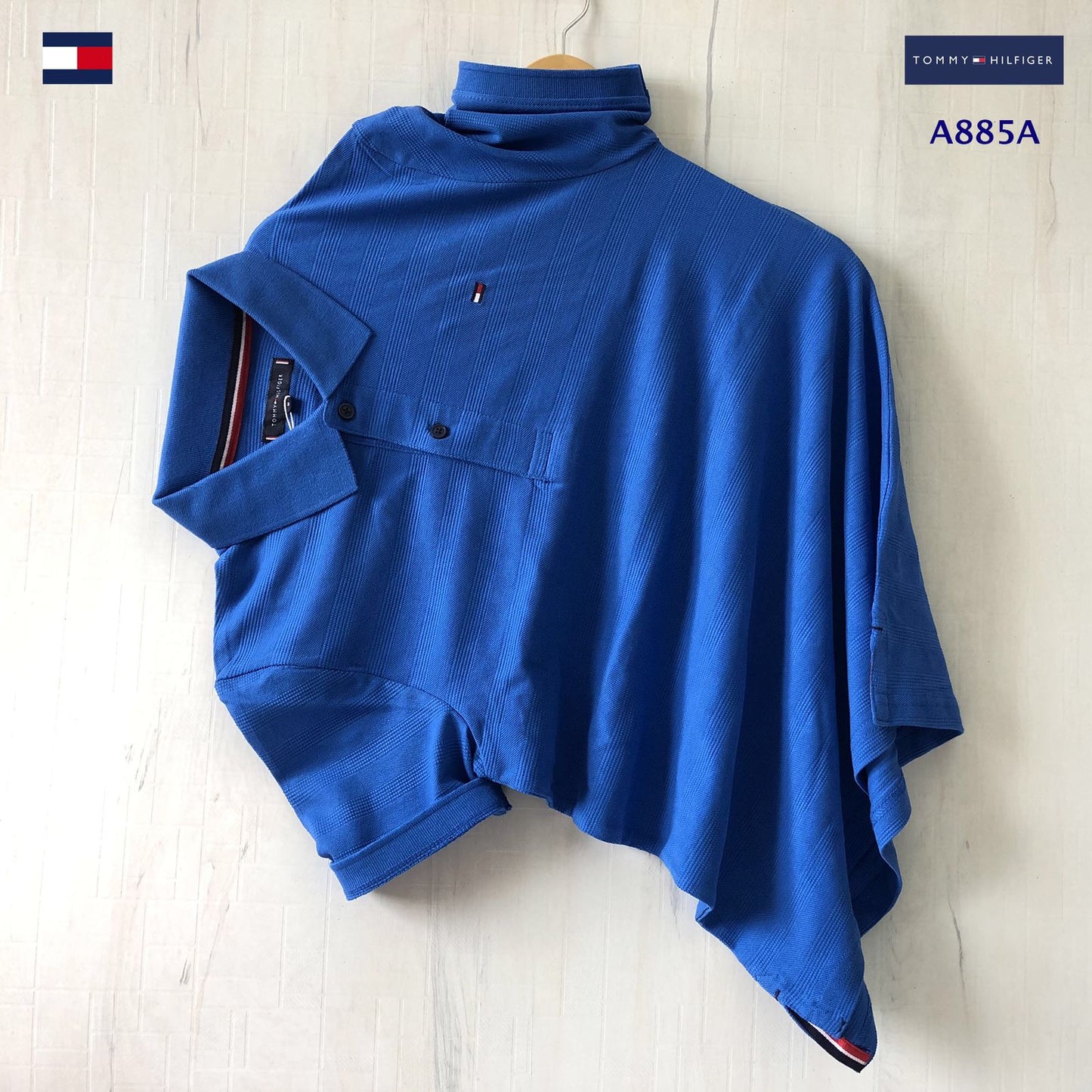 TOMMY HILFIGURE POLO NACK TSHIRT PRIMIUM JACQUARD-63 PCS