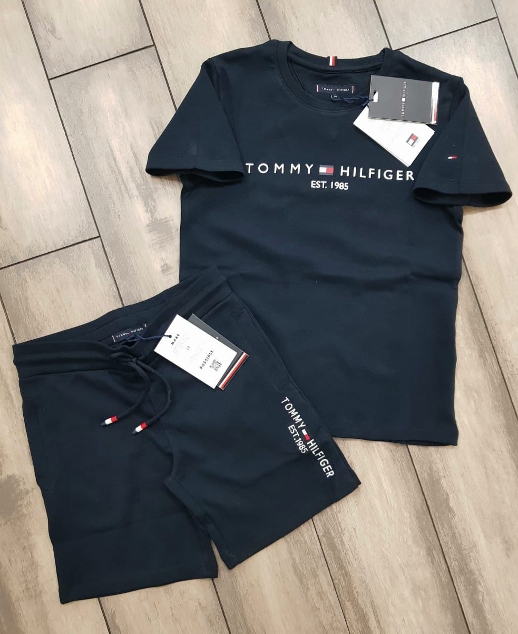 TOMMY TOP WITH BPTTAM SHORTS SET-58PCS