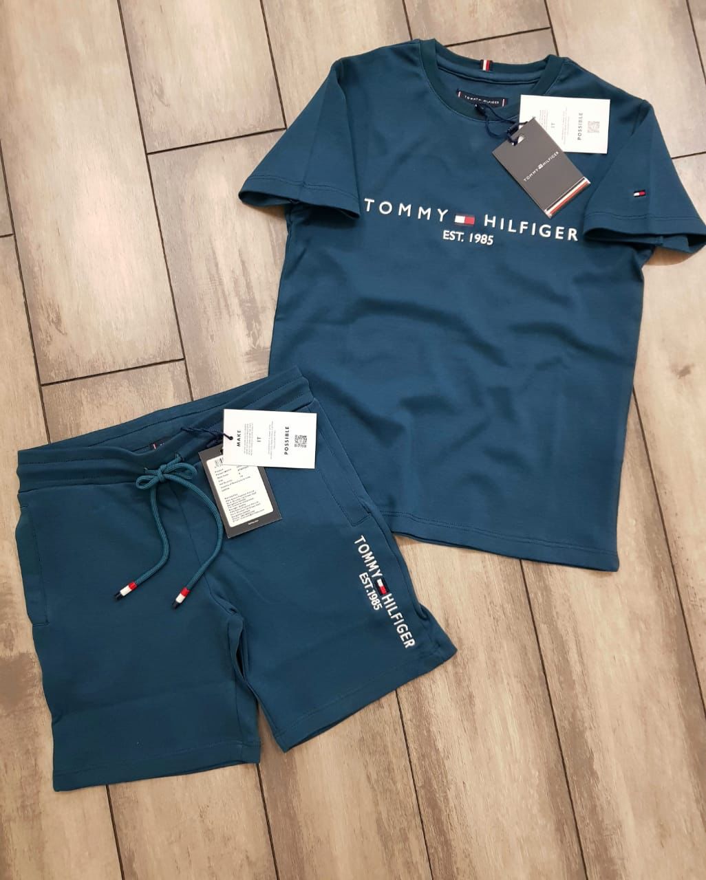 TOMMY TOP WITH BPTTAM SHORTS SET-58PCS