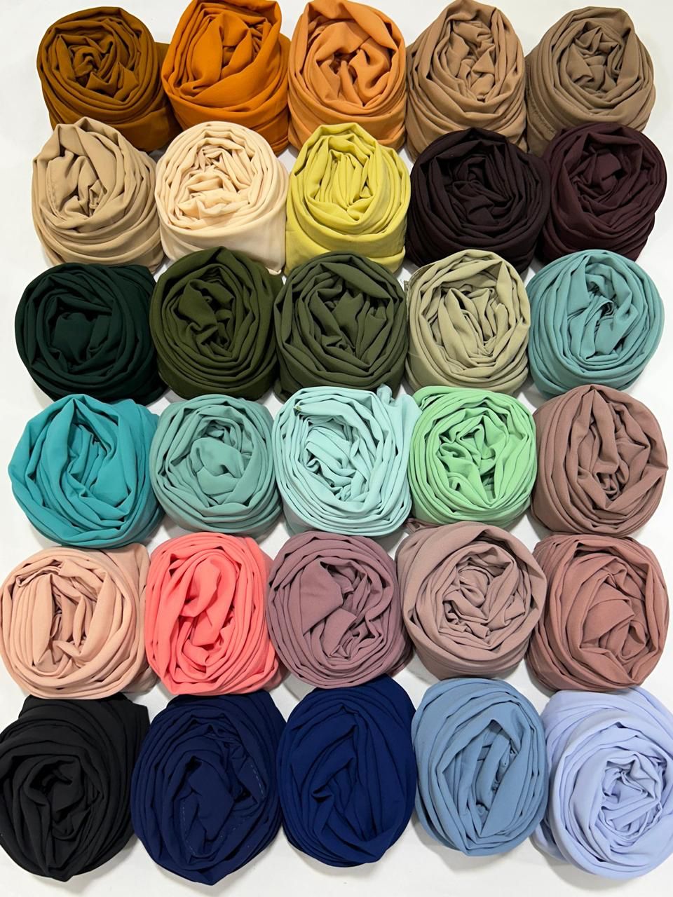 HEAVY CHIFFON ISLAMIC HIJAB-120PCS SET