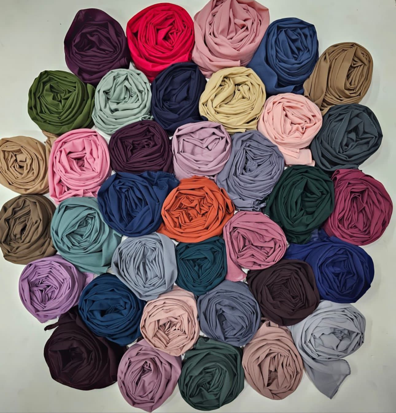 HEAVY CHIFFON ISLAMIC HIJAB-120PCS SET
