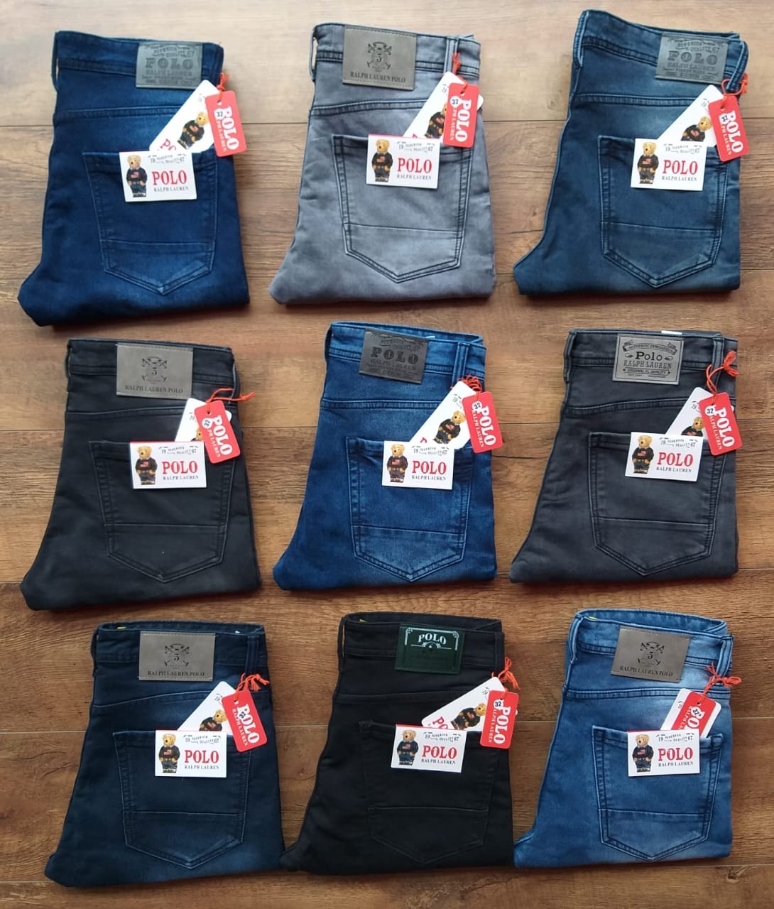 R.L.POLO DARK COLORS JEANS-65PCS SET