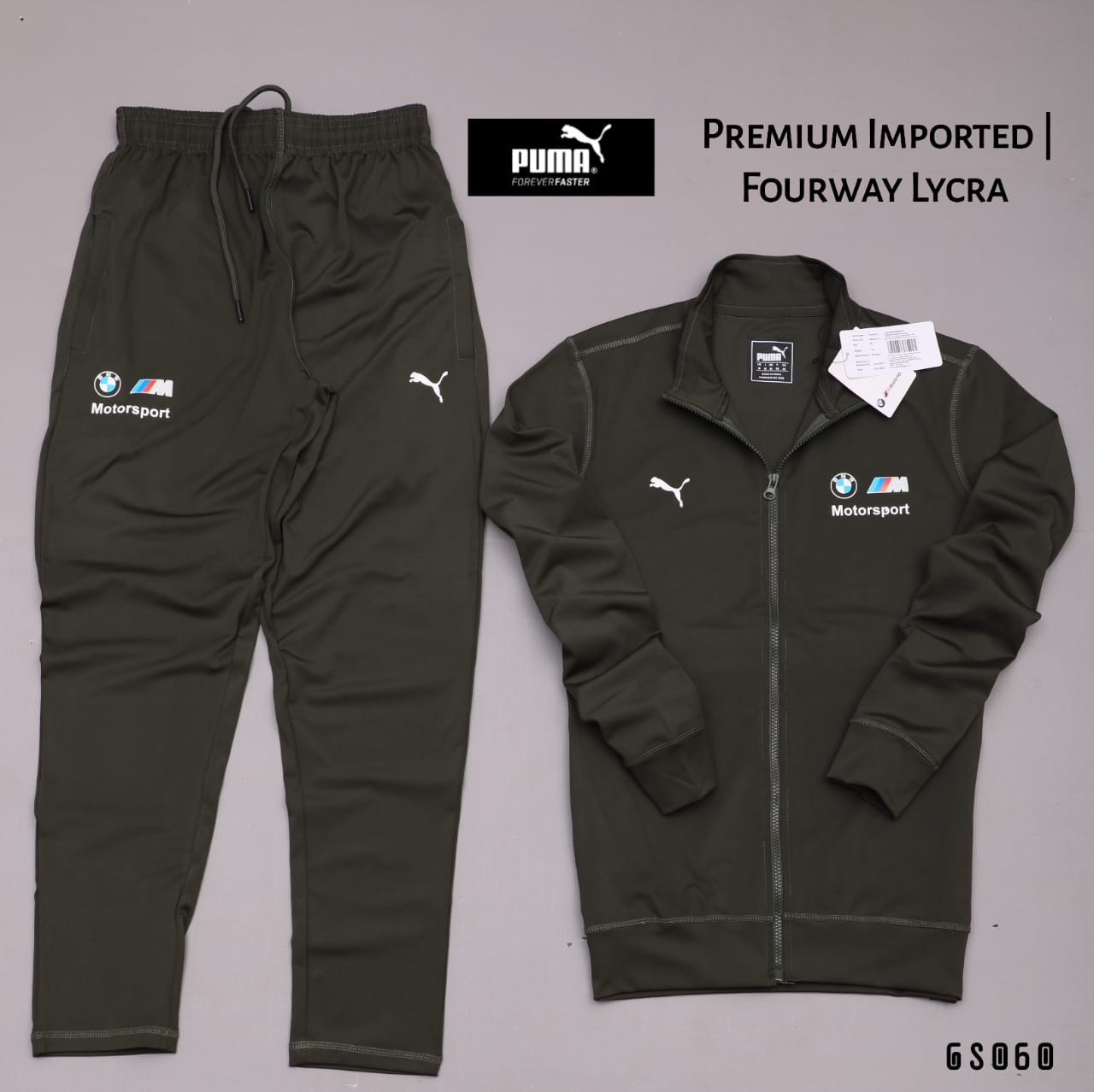 PUMA UNISEX PRIMIUM LAYCRA TRACKSUIT-27PCS