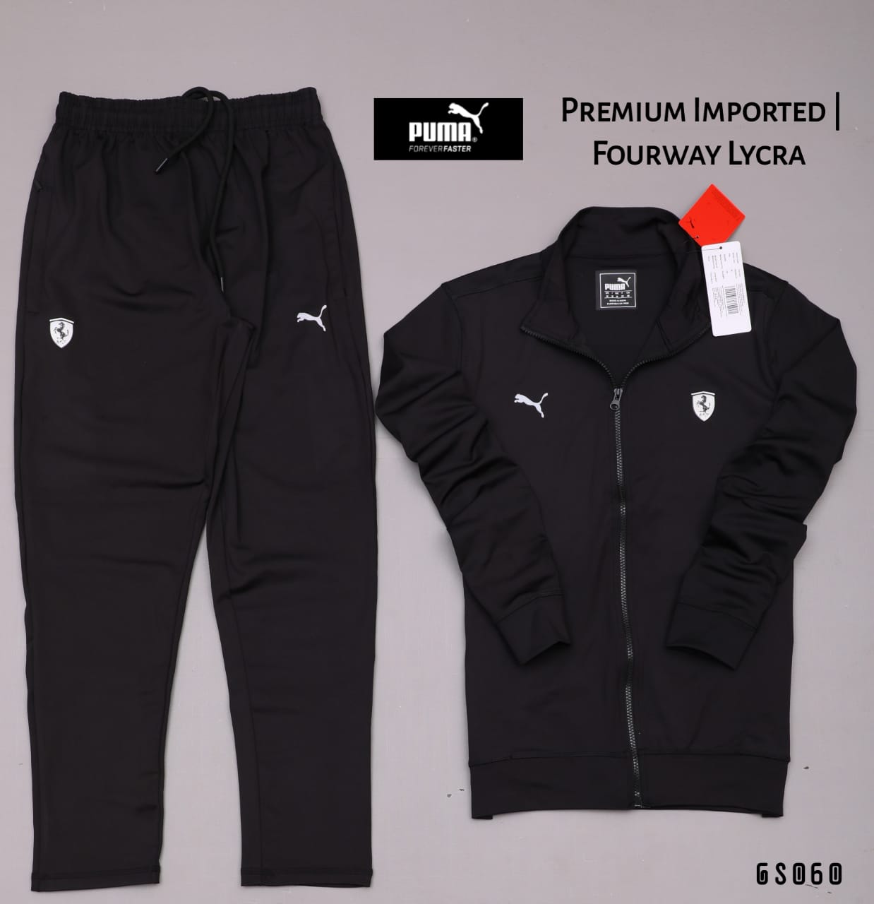 PUMA UNISEX PRIMIUM LAYCRA TRACKSUIT-27PCS