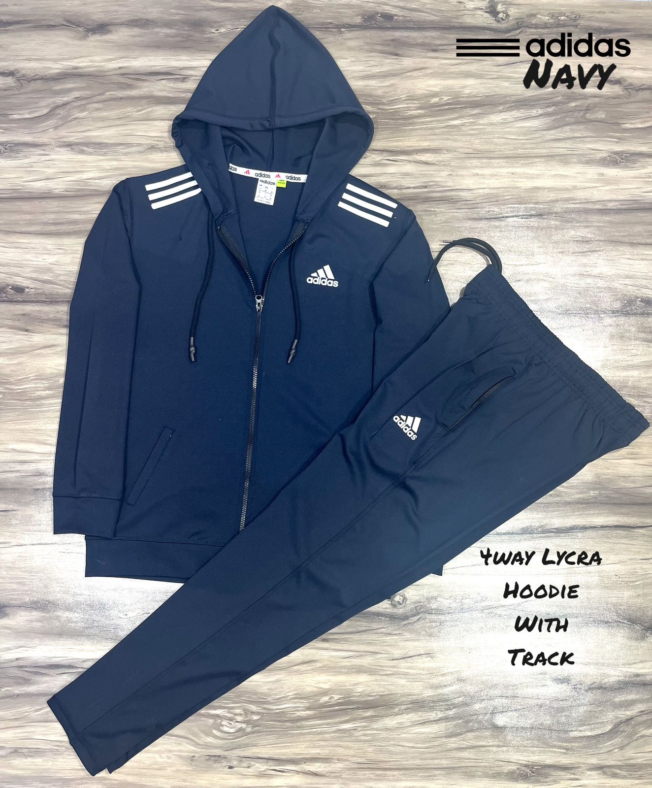 ADIDAS 4 WAY LAYCRA UNISEX TRACKSUIT-56 SET