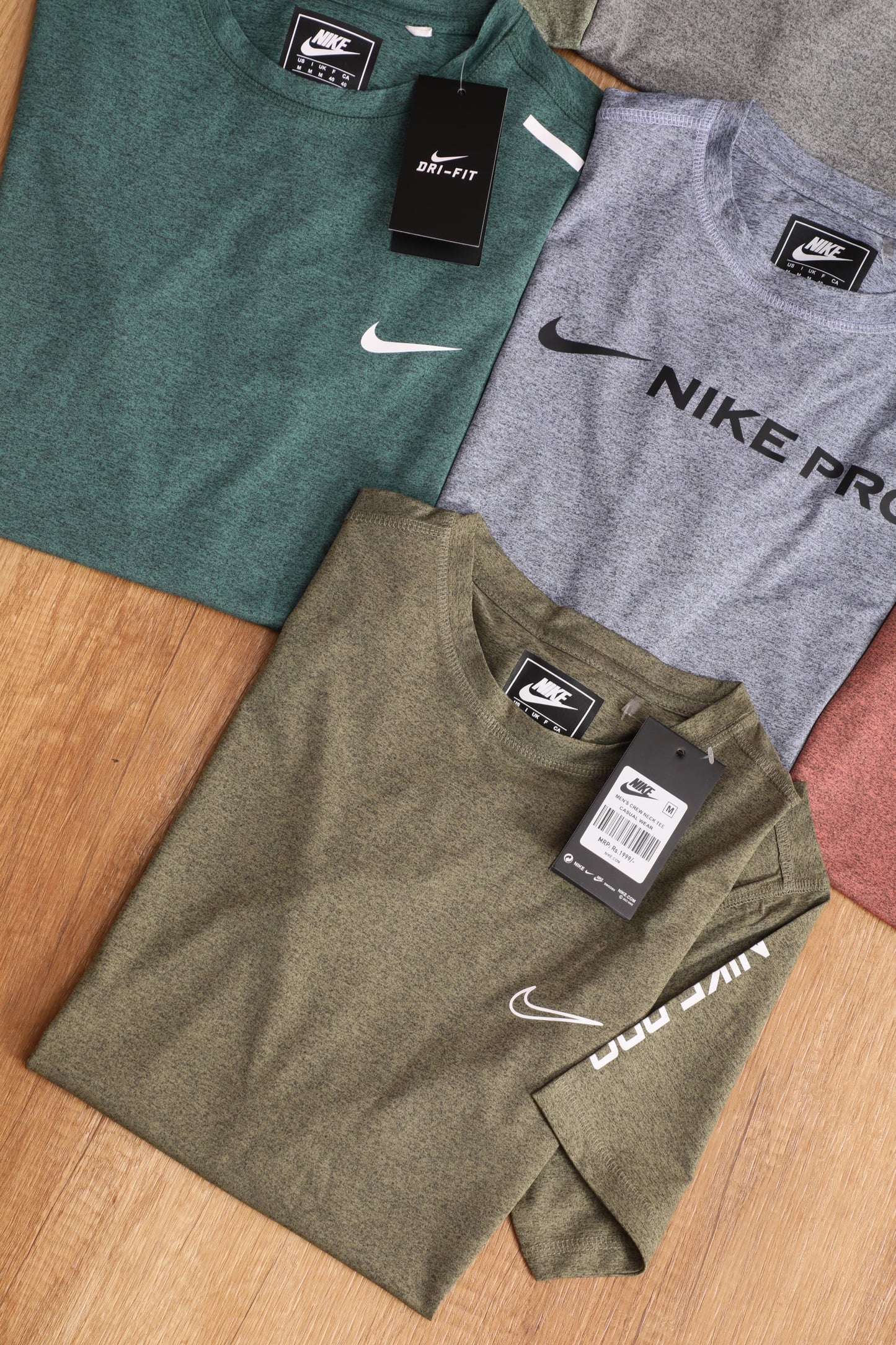 NIKE IMPORTED DOT KNIT GYMWEAR TSHIRT-56PCS