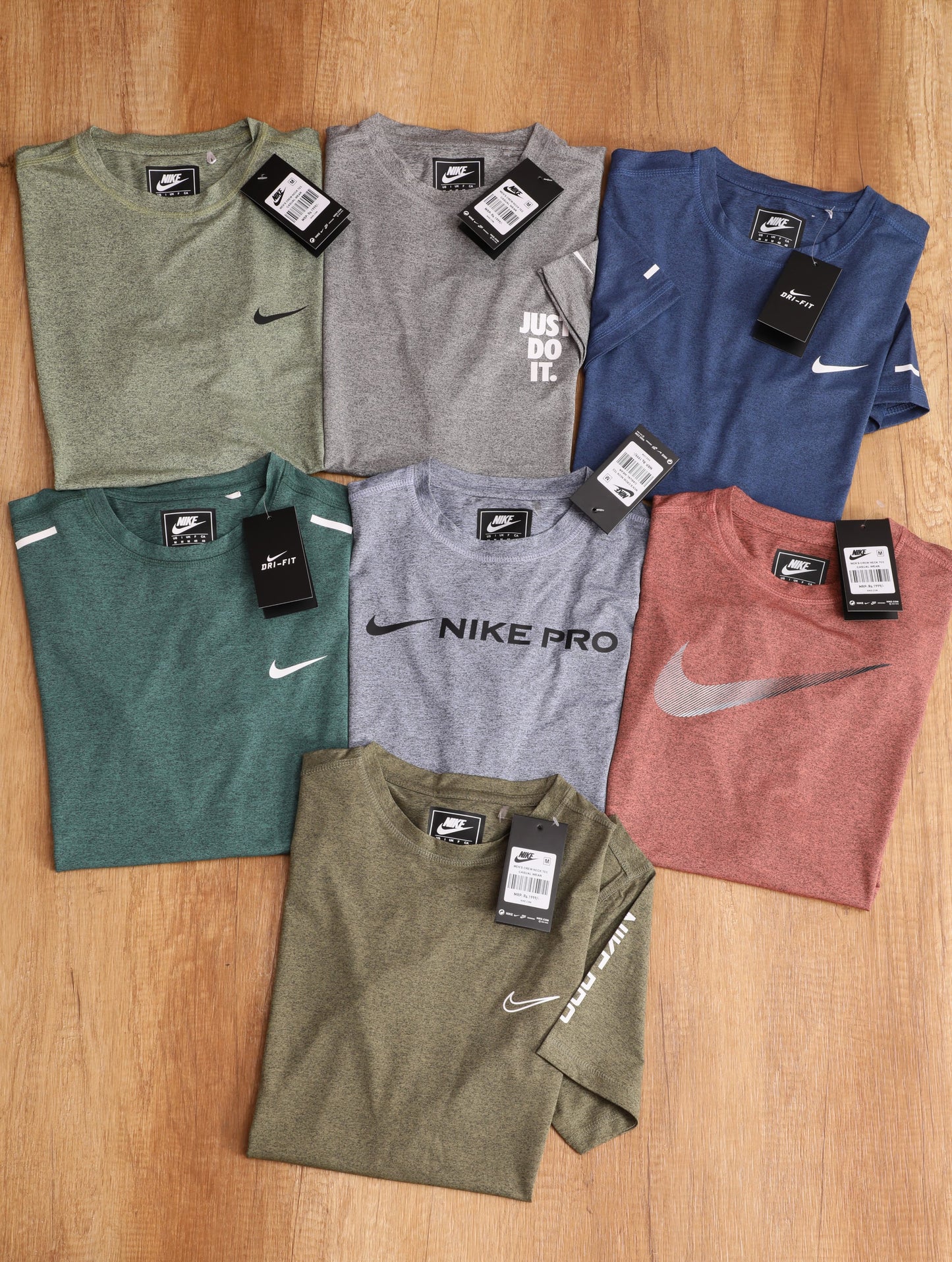NIKE IMPORTED DOT KNIT GYMWEAR TSHIRT-56PCS