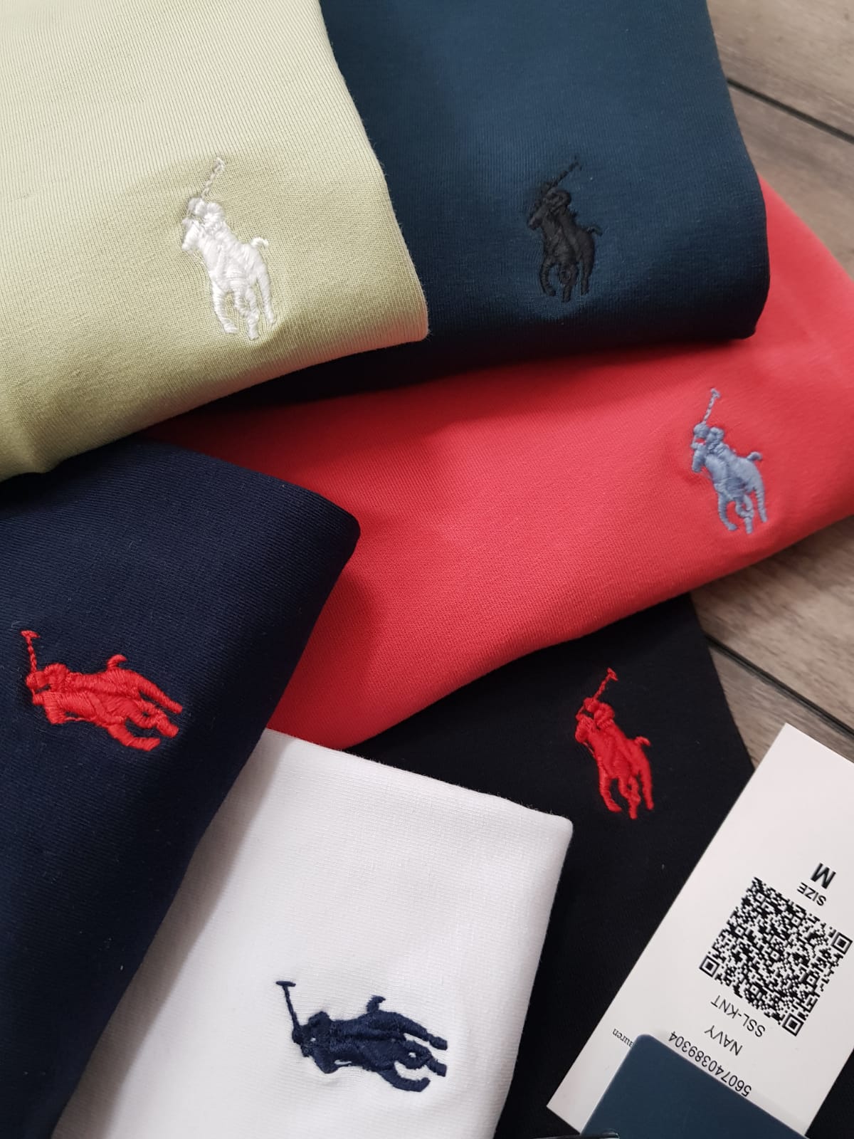 R.l.POLO ROUND NACK TSHIRT-104 PCS