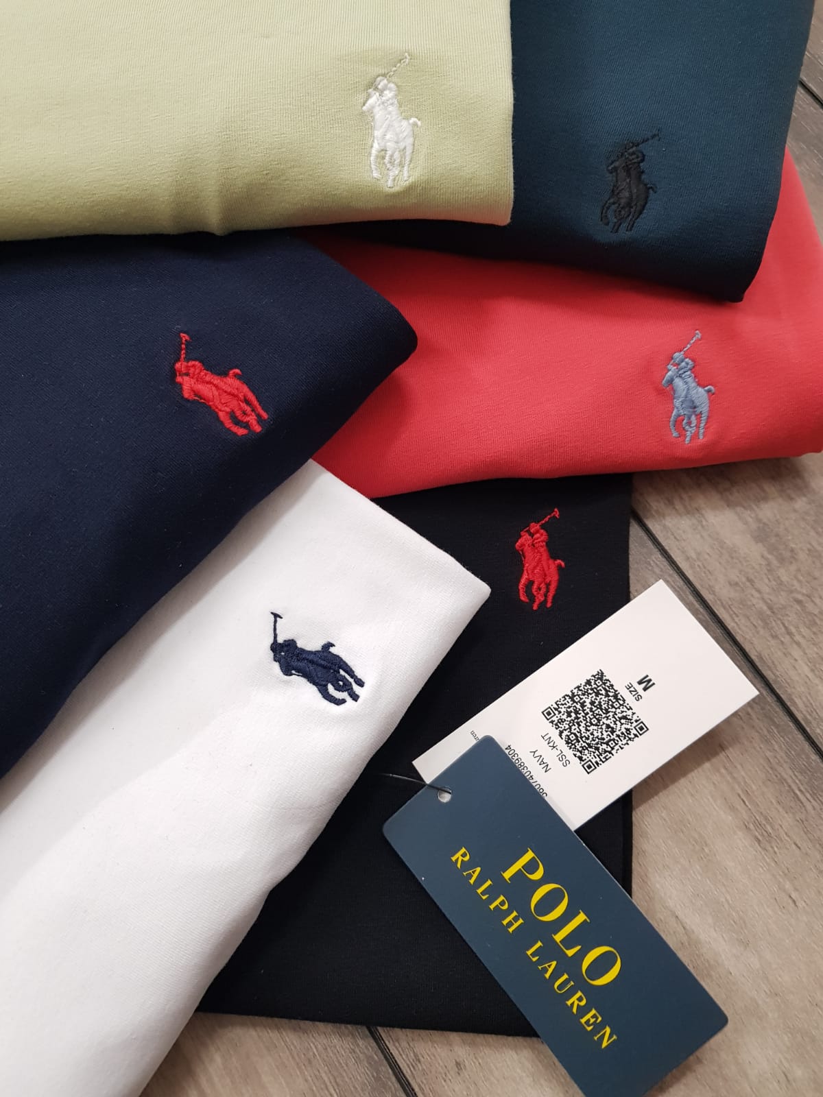 R.l.POLO ROUND NACK TSHIRT-104 PCS