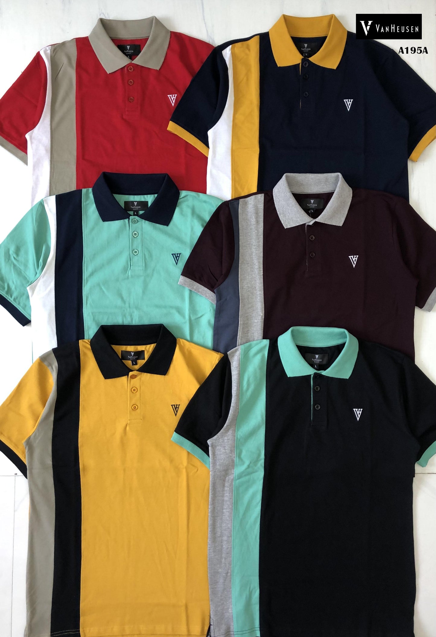 VANHEUSEN POLO TSHIRT-40PCS