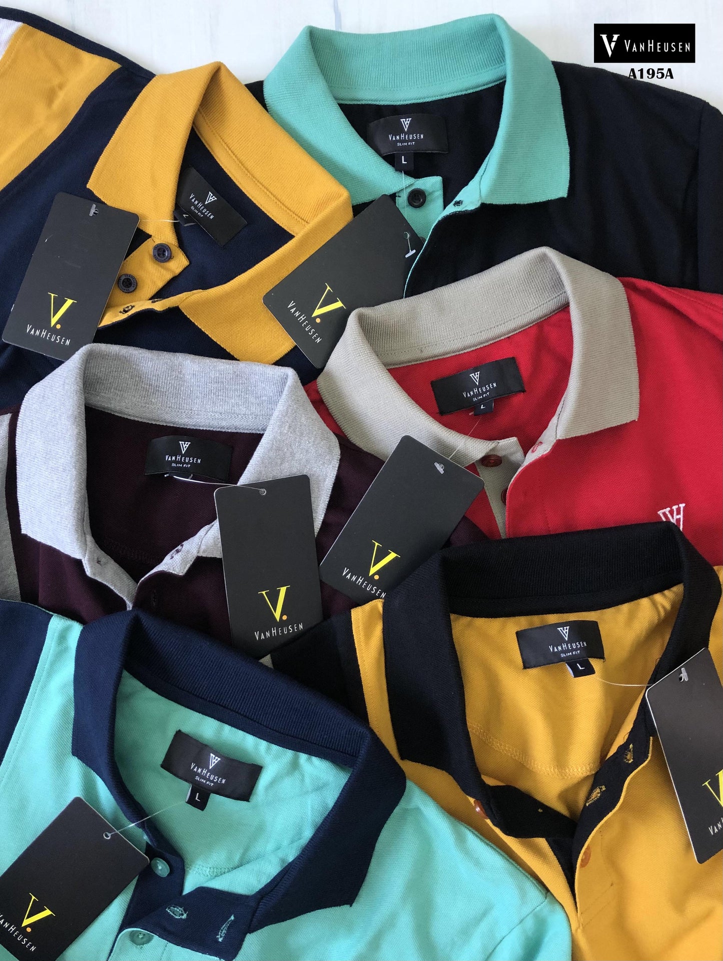 VANHEUSEN POLO TSHIRT-40PCS