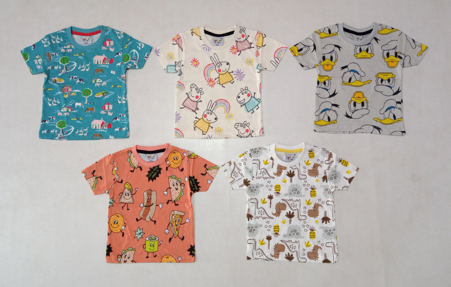 KIDSWEAR TSHIRT*KIDS T-SHIRTS 9MONTH TO 3 YEARS-200PCS