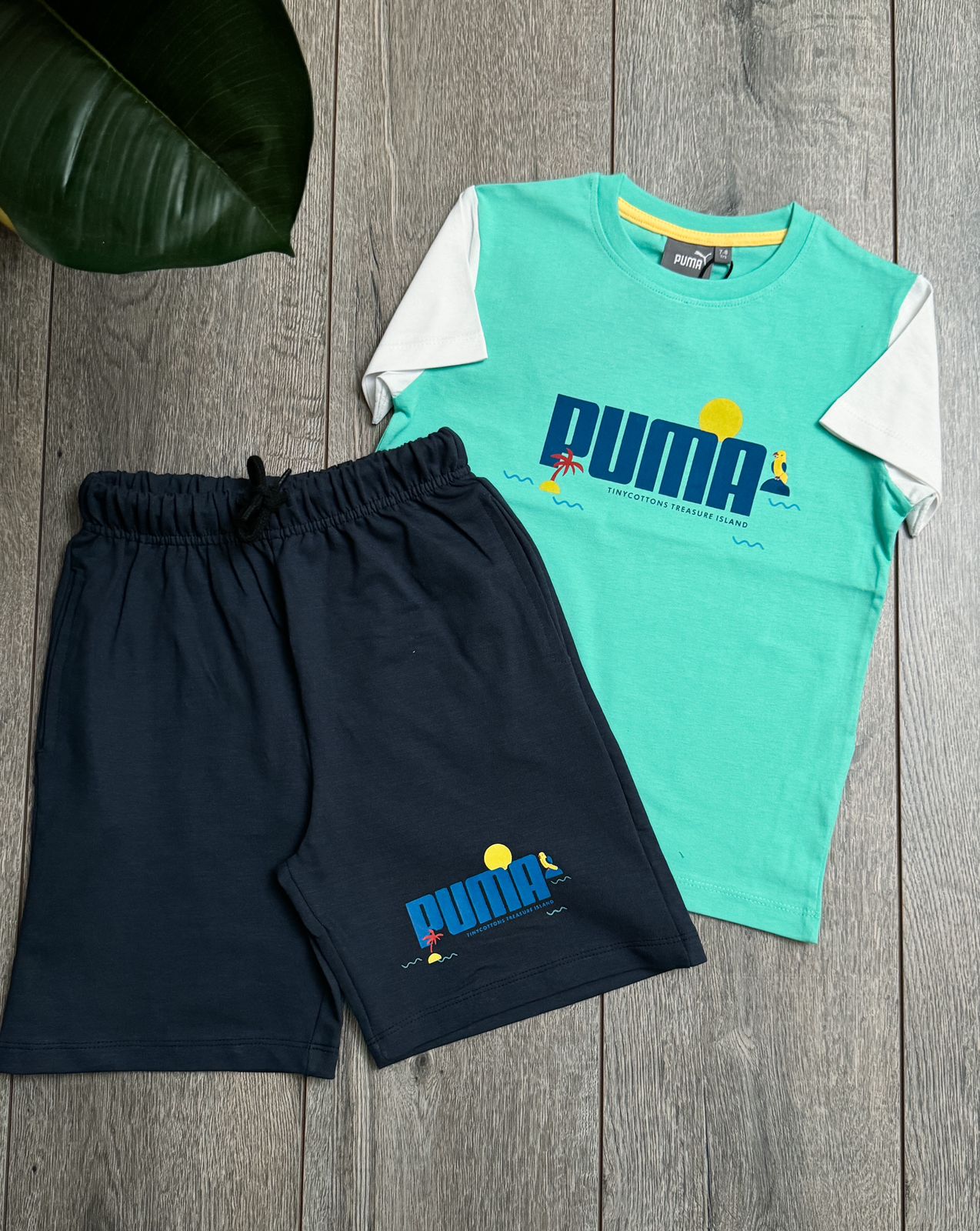 PUMA CREW NACK TSHIRT WITH SHORTS SET -54 SET