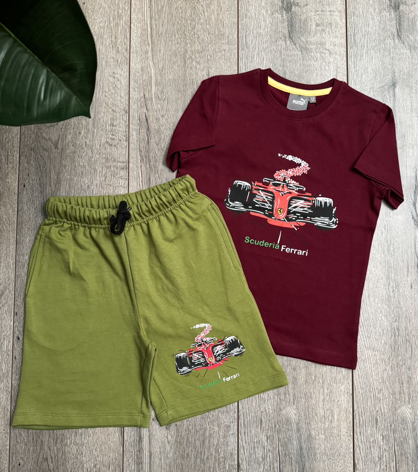 PUMA CREW NACK TSHIRT WITH SHORTS SET -54 SET