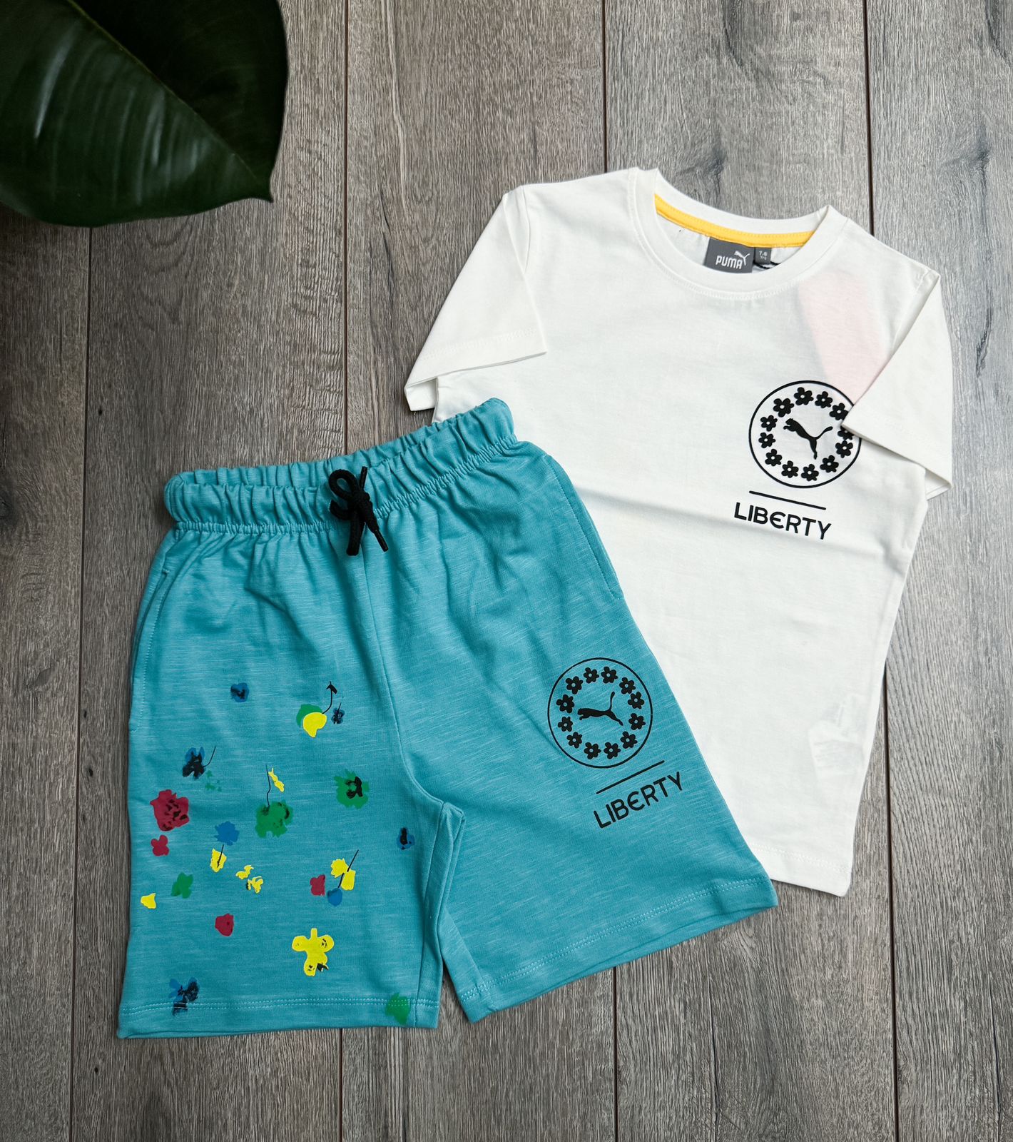 PUMA CREW NACK TSHIRT WITH SHORTS SET -54 SET
