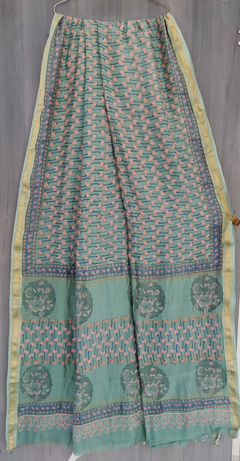 MHESHVARI HANDBLOCK PRINTED SAREE with B.P.-24PCS