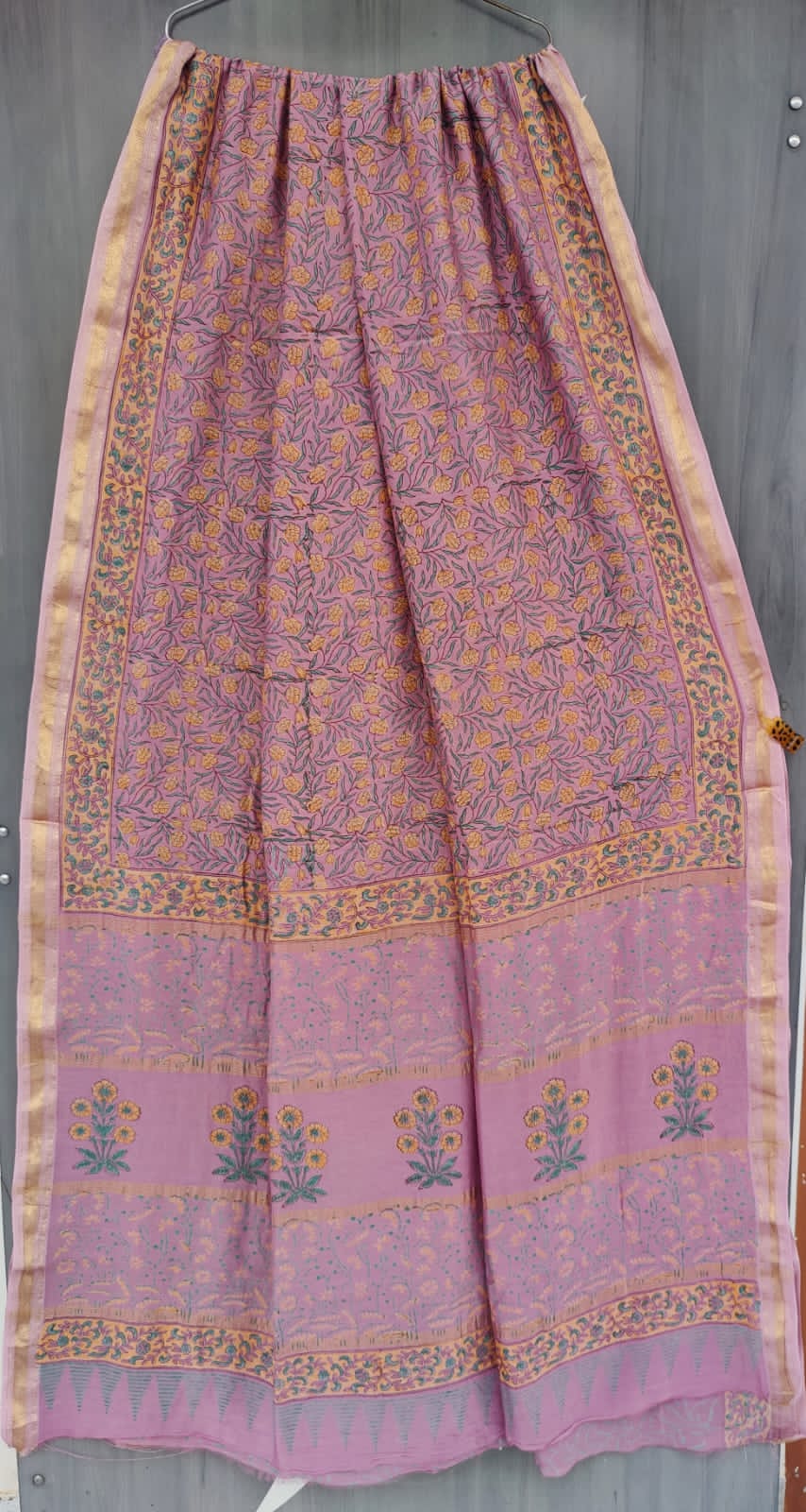 MHESHVARI HANDBLOCK PRINTED SAREE with B.P.-24PCS
