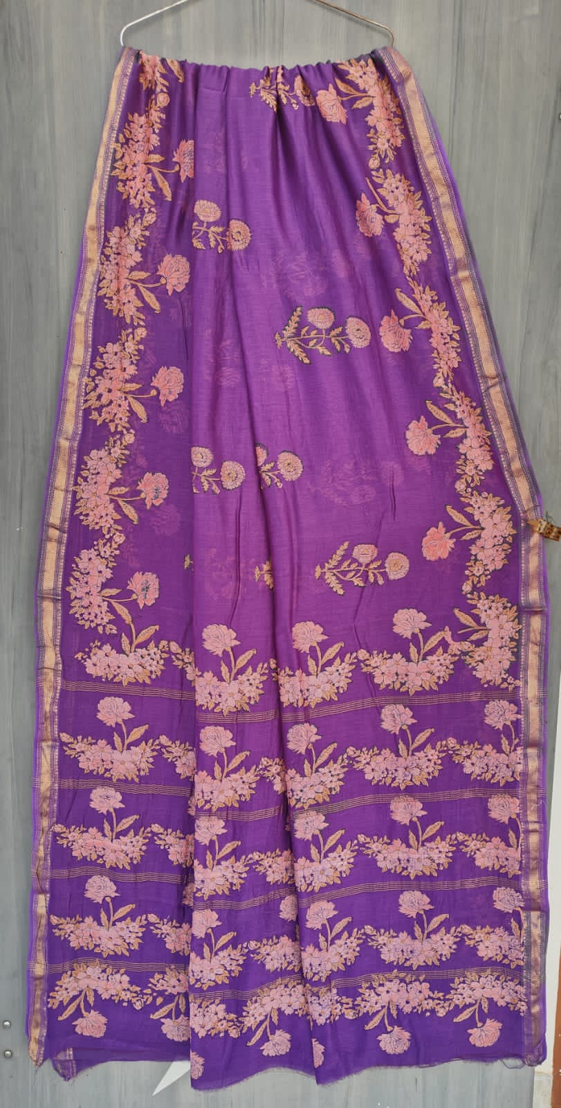 MHESHVARI HANDBLOCK PRINTED SAREE with B.P.-24PCS