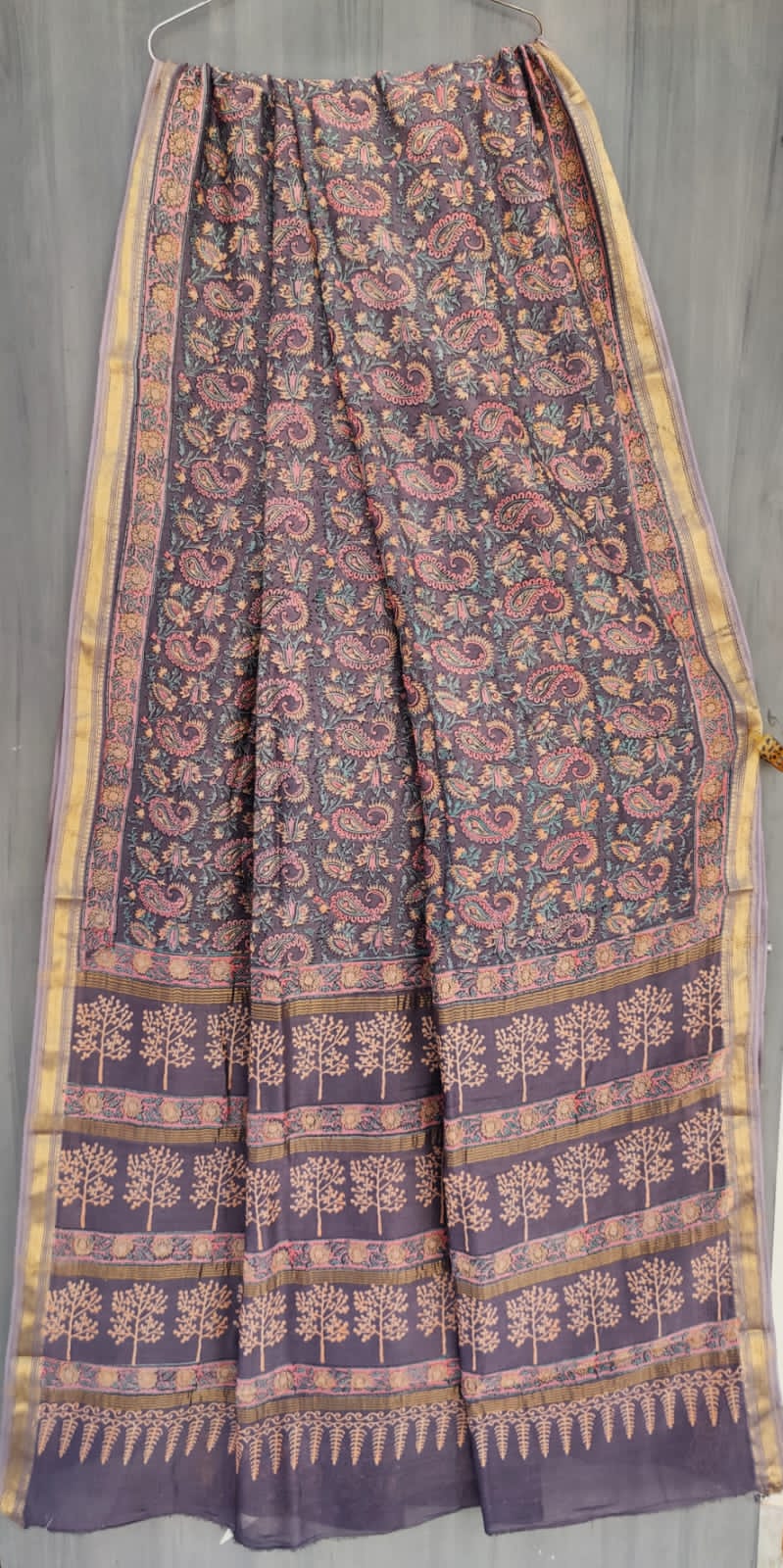 MHESHVARI HANDBLOCK PRINTED SAREE with B.P.-24PCS