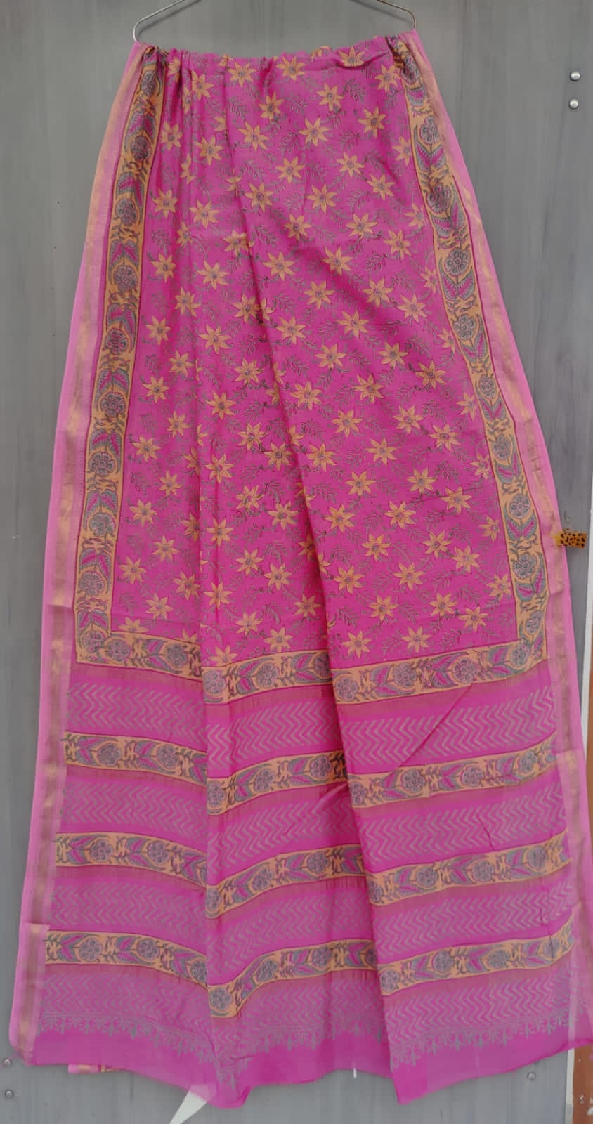 MHESHVARI HANDBLOCK PRINTED SAREE with B.P.-24PCS