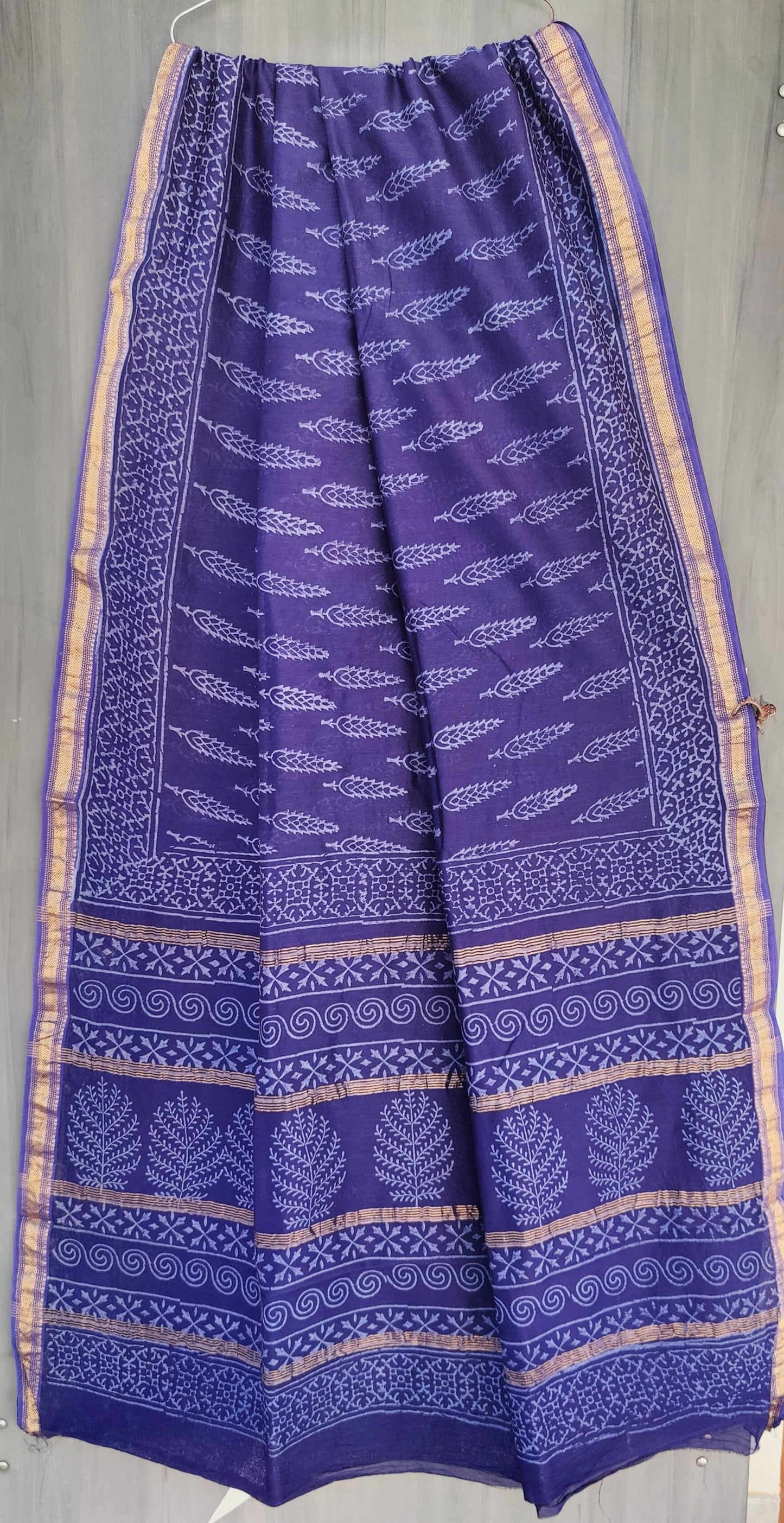 MHESHVARI HANDBLOCK PRINTED SAREE with B.P.-24PCS