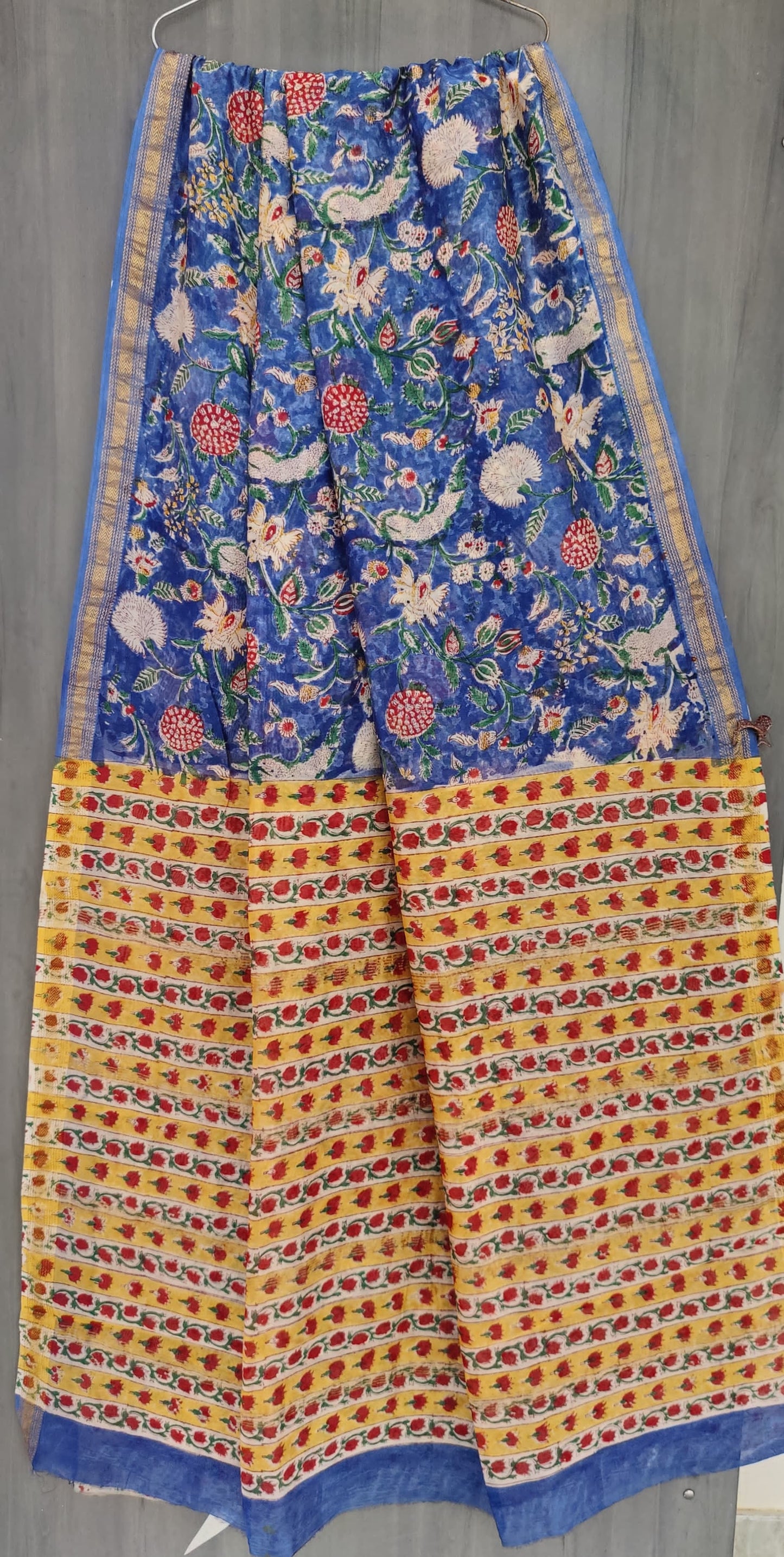 MHESHVARI HANDBLOCK PRINTED SAREE with B.P.-24PCS