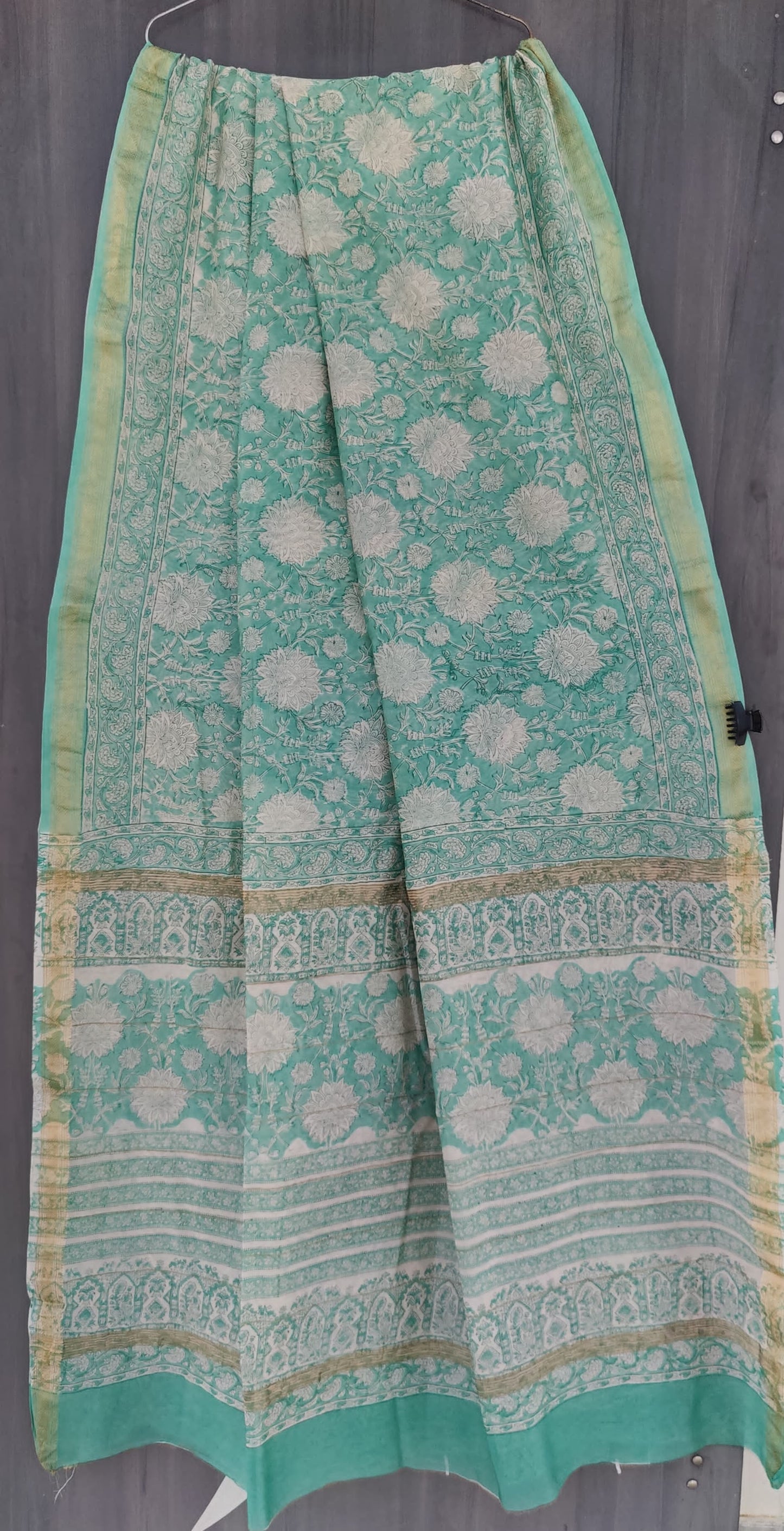 MHESHVARI HANDBLOCK PRINTED SAREE with B.P.-24PCS