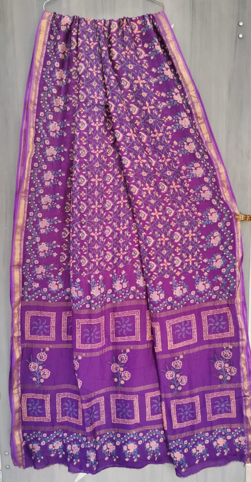 MHESHVARI HANDBLOCK PRINTED SAREE with B.P.-24PCS