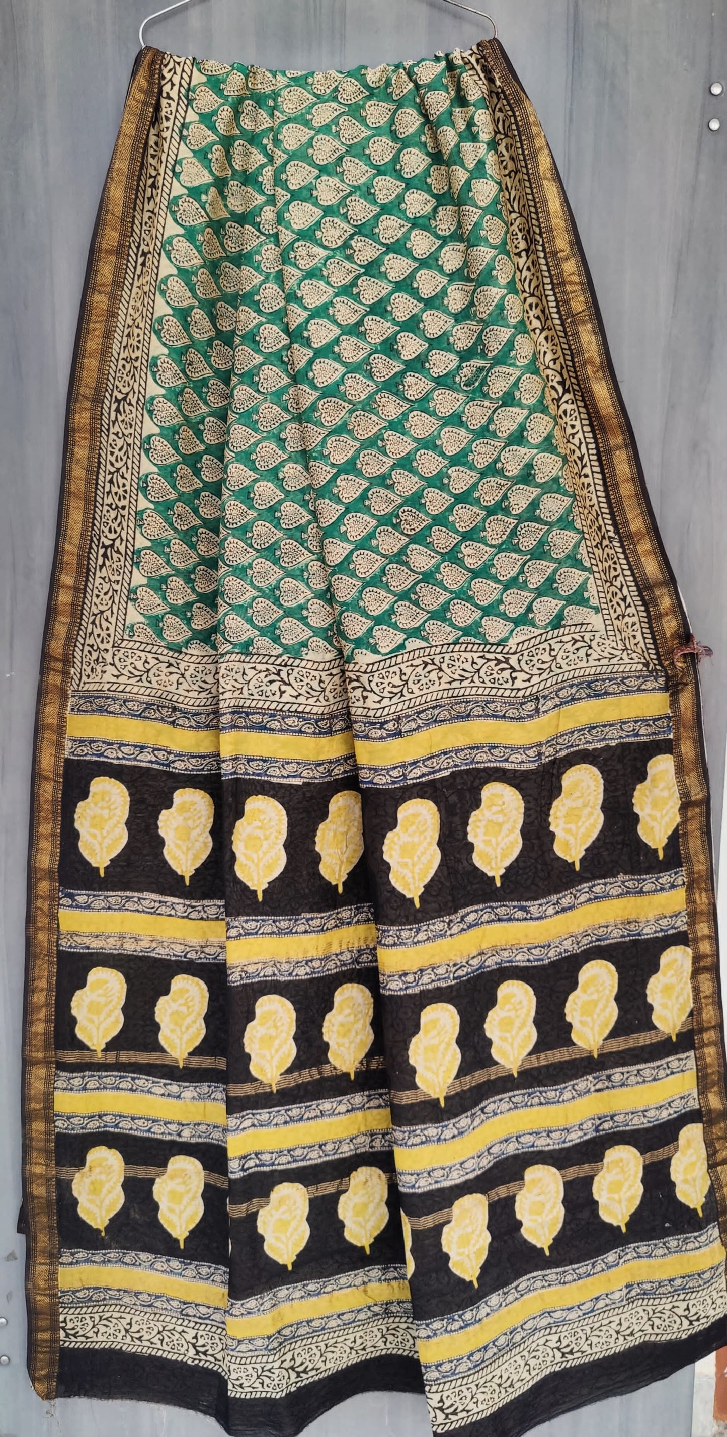 MHESHVARI HANDBLOCK PRINTED SAREE with B.P.-24PCS