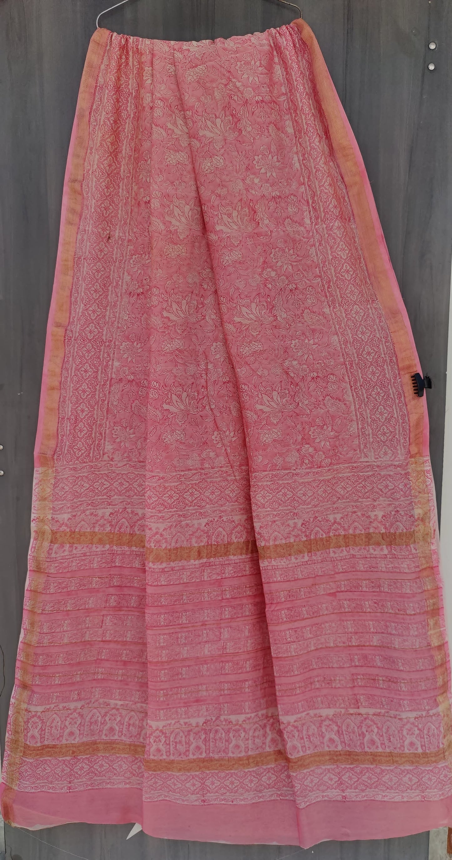 MHESHVARI HANDBLOCK PRINTED SAREE with B.P.-24PCS
